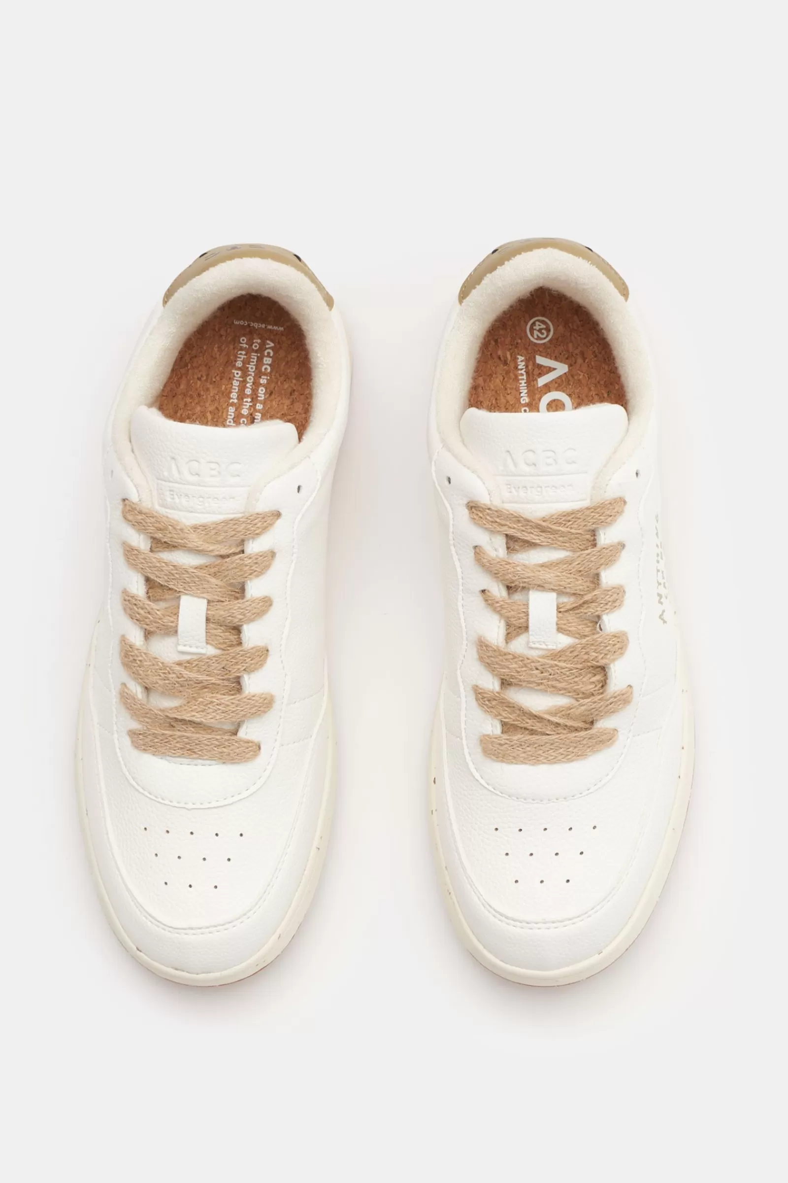 Sneakers 'Evergreen' White/Beige^ACBC Fashion