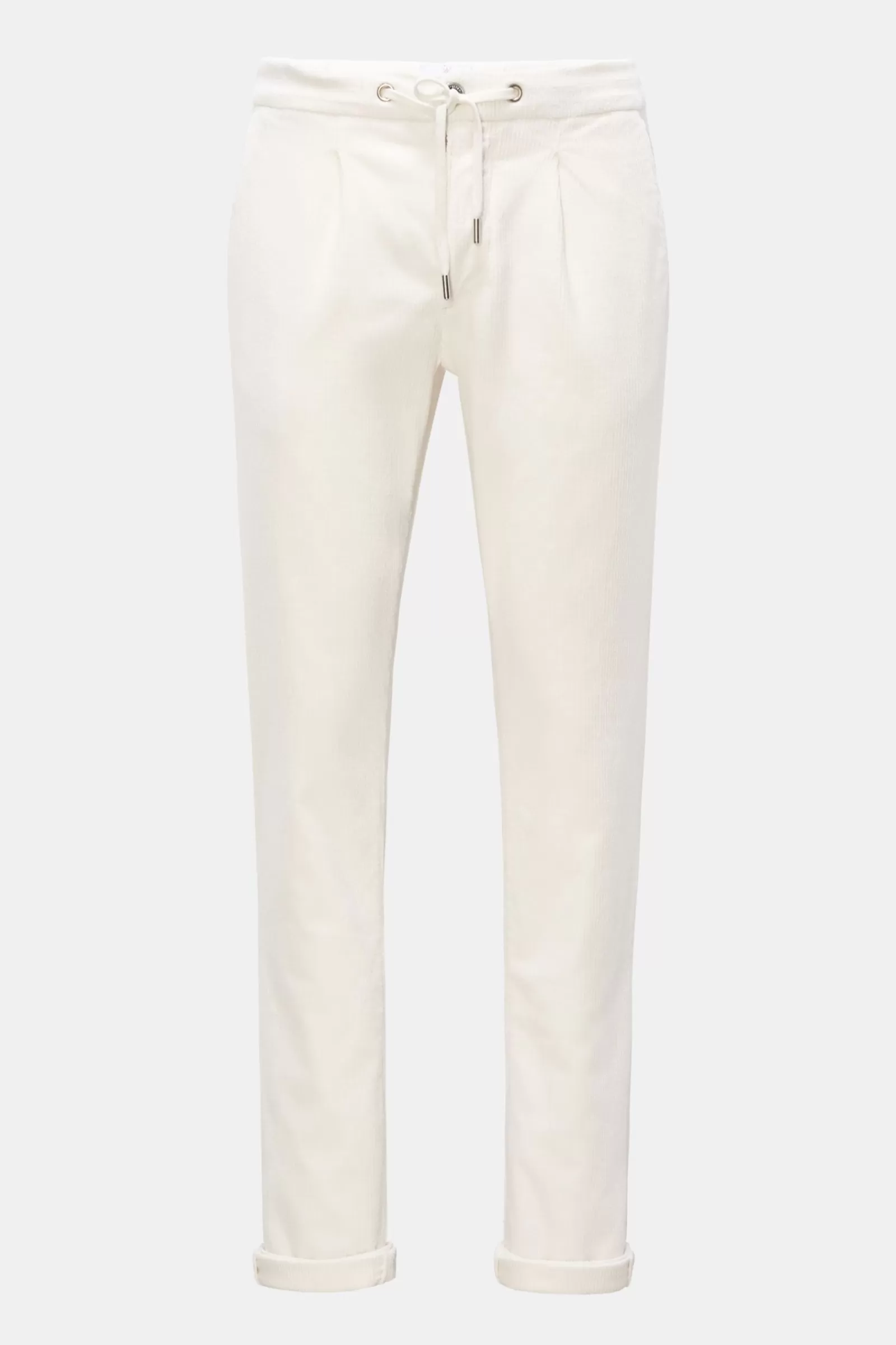 Cord-Joggpants Creme>Ace Denim Store