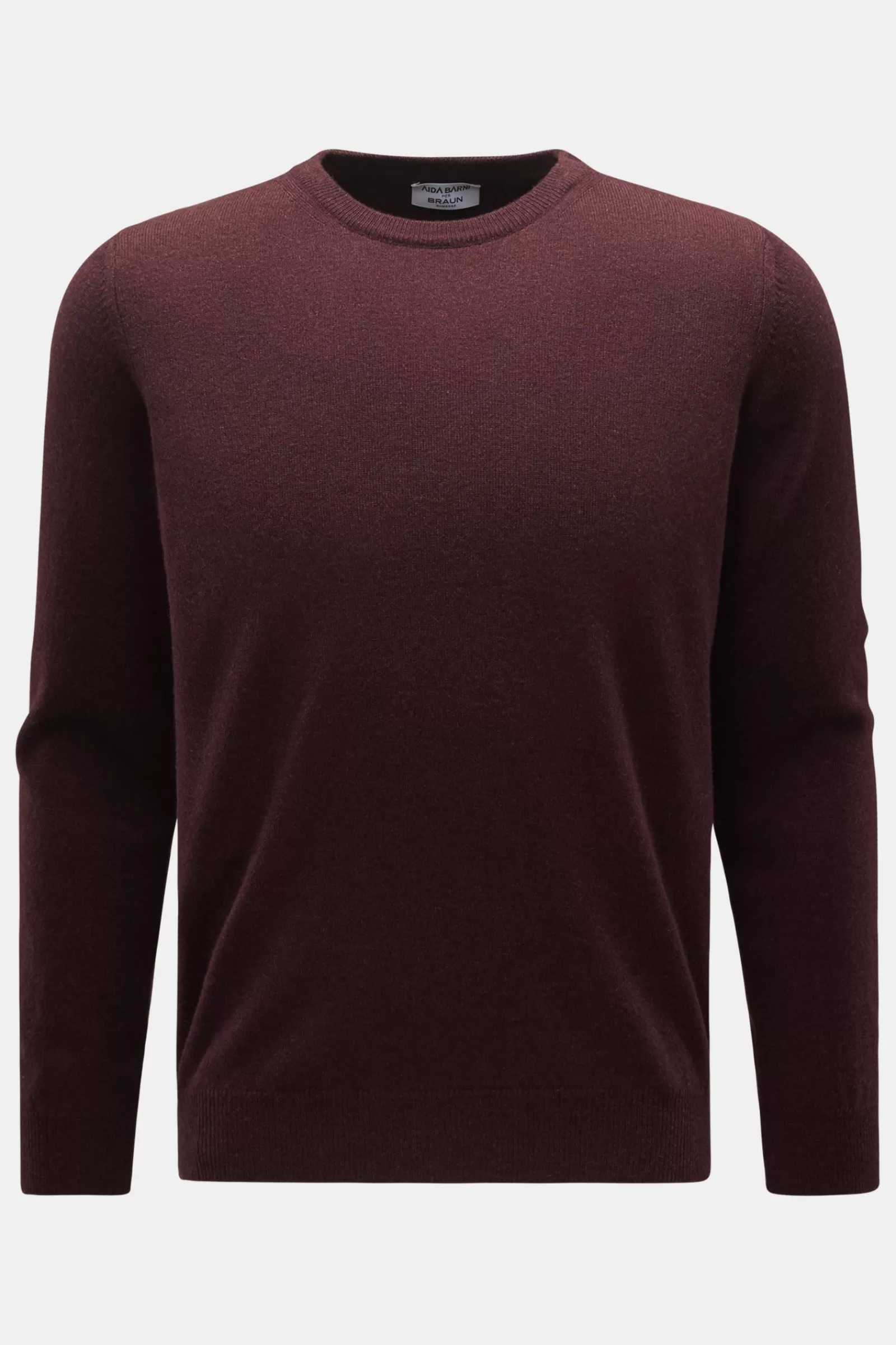 Cashmere Crew Neck Jumper Burgundy^Aida Barni New