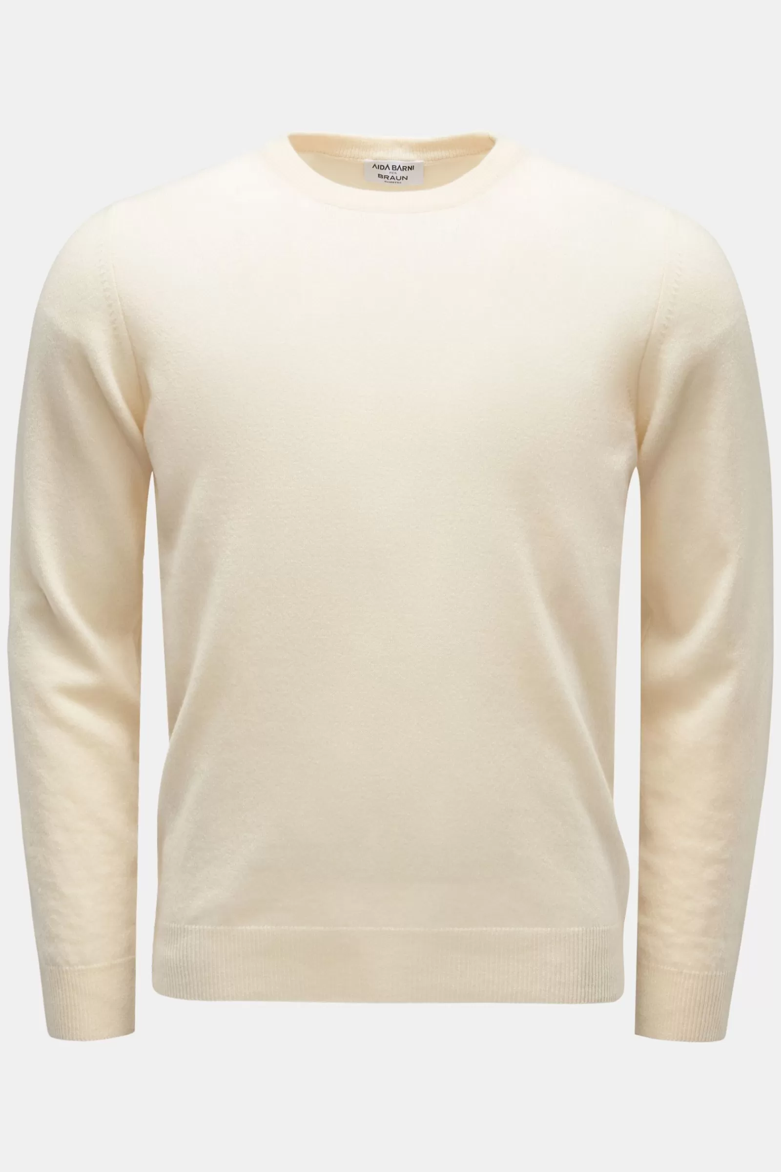 Cashmere Crew Neck Jumper Cream^Aida Barni Online