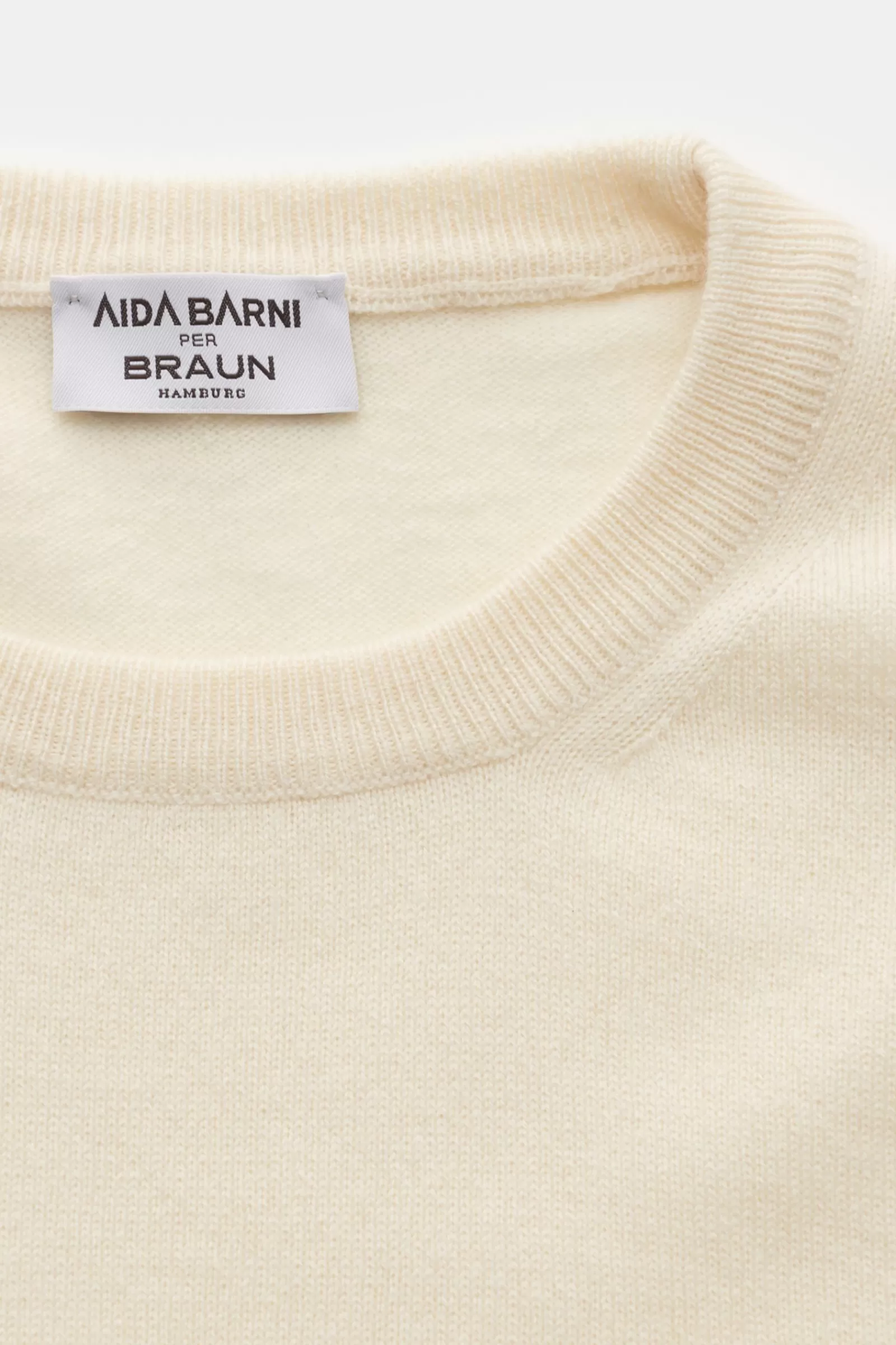 Cashmere Crew Neck Jumper Cream^Aida Barni Online