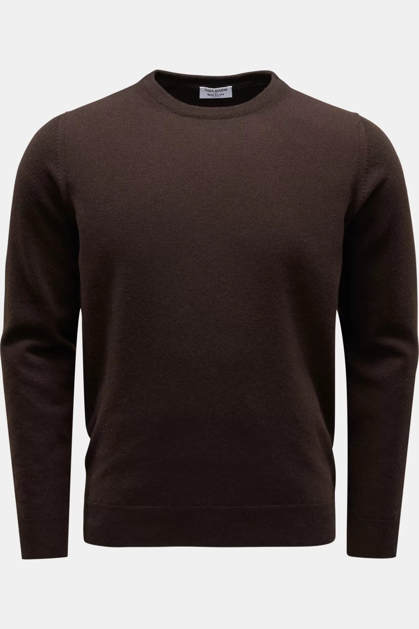 Cashmere Crew Neck Jumper Dark Brown^Aida Barni Fashion