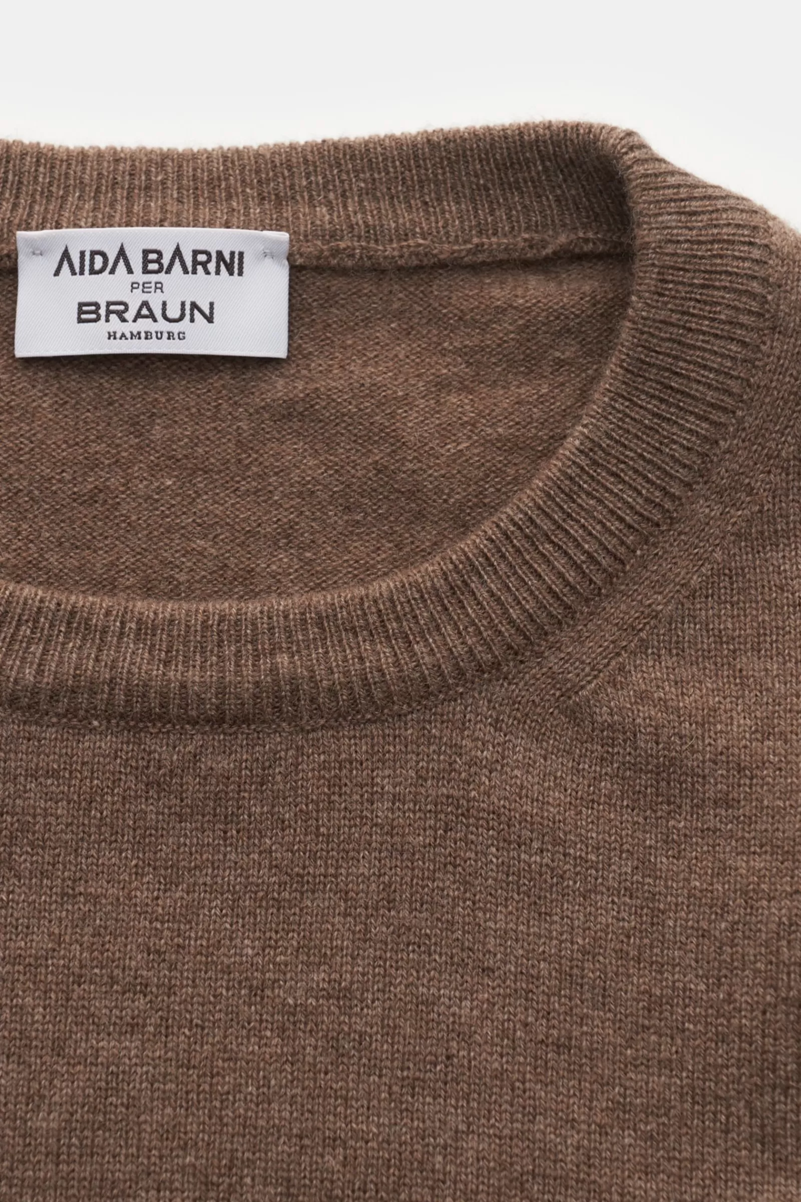 Cashmere Crew Neck Jumper Grey-Brown^Aida Barni Sale