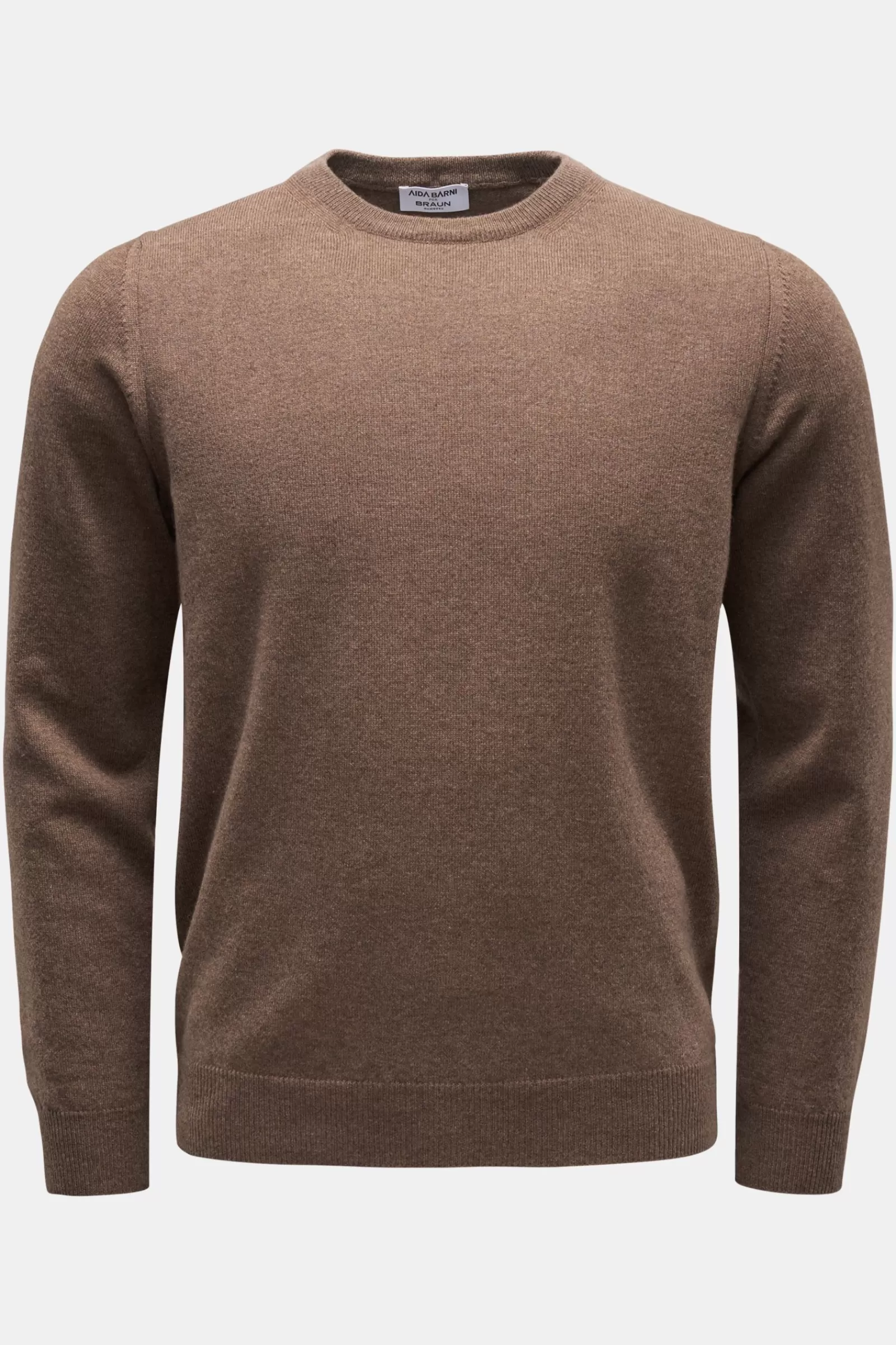 Cashmere Crew Neck Jumper Grey-Brown^Aida Barni Sale