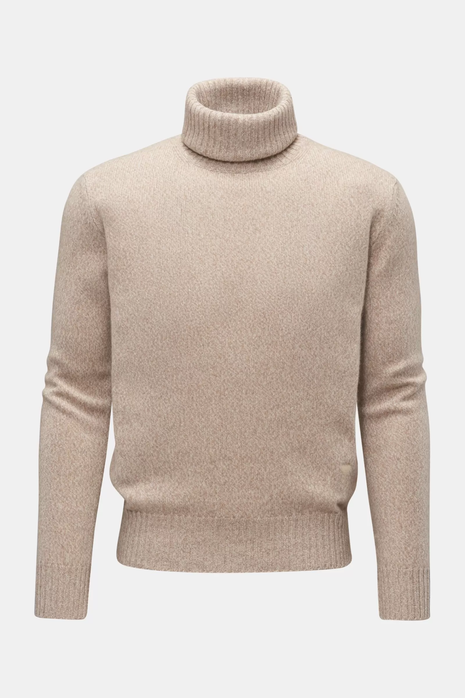 Cashmere Turtleneck Jumper Beige^Ami Paris Outlet