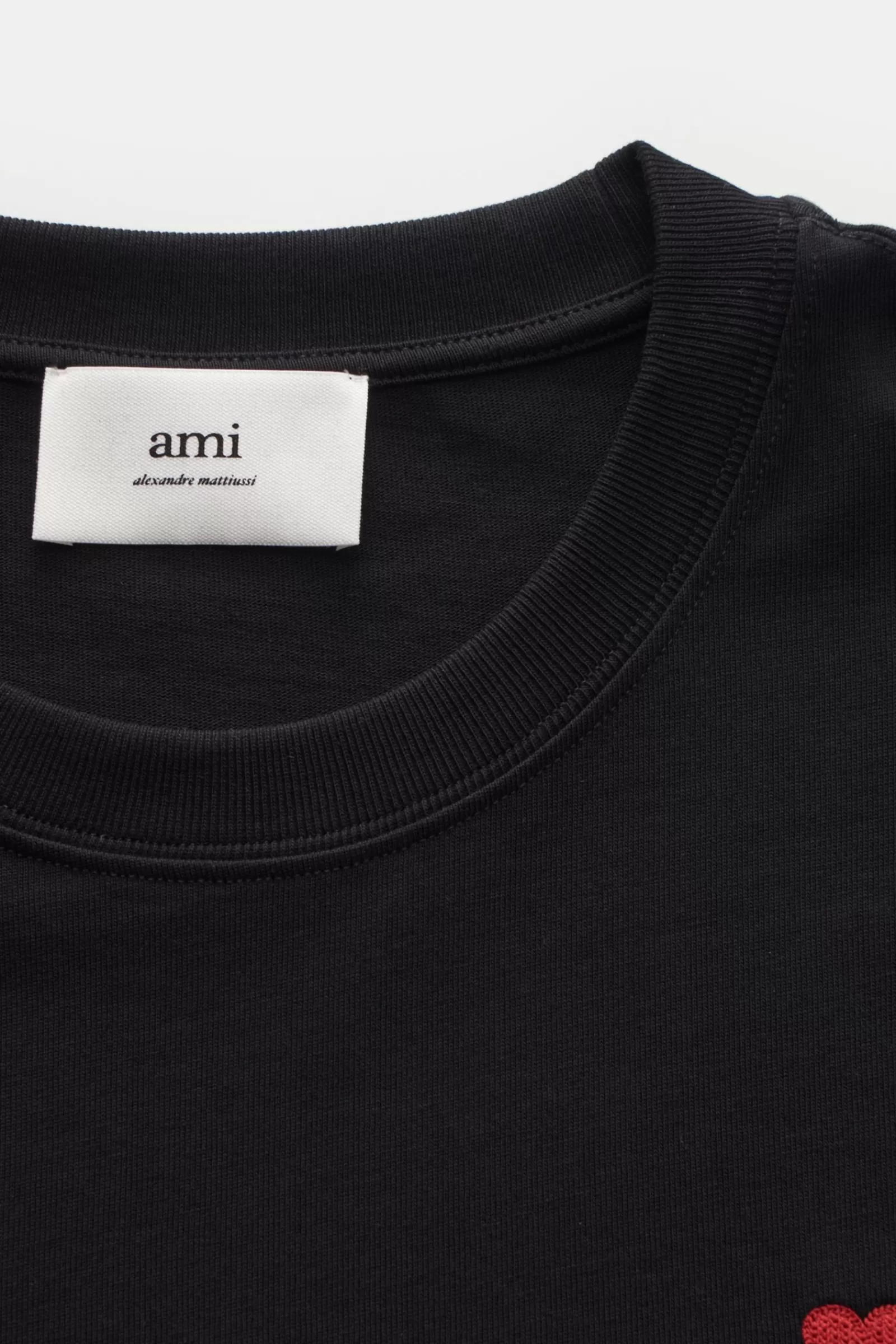 Crew Neck T-Shirt Black>Ami Paris Discount