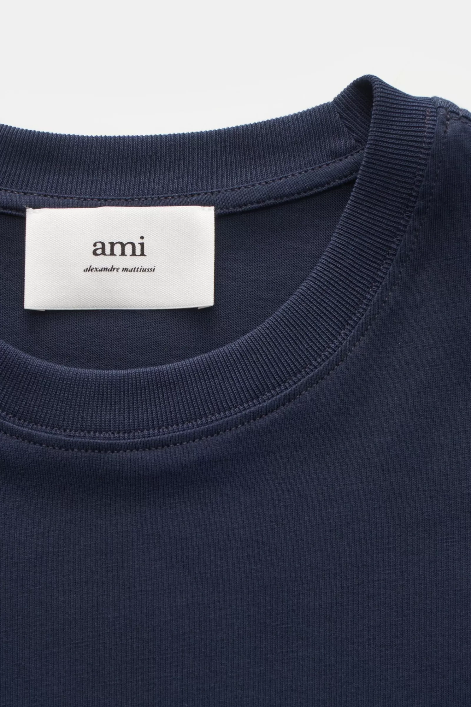 Crew Neck T-Shirt Navy>Ami Paris Shop