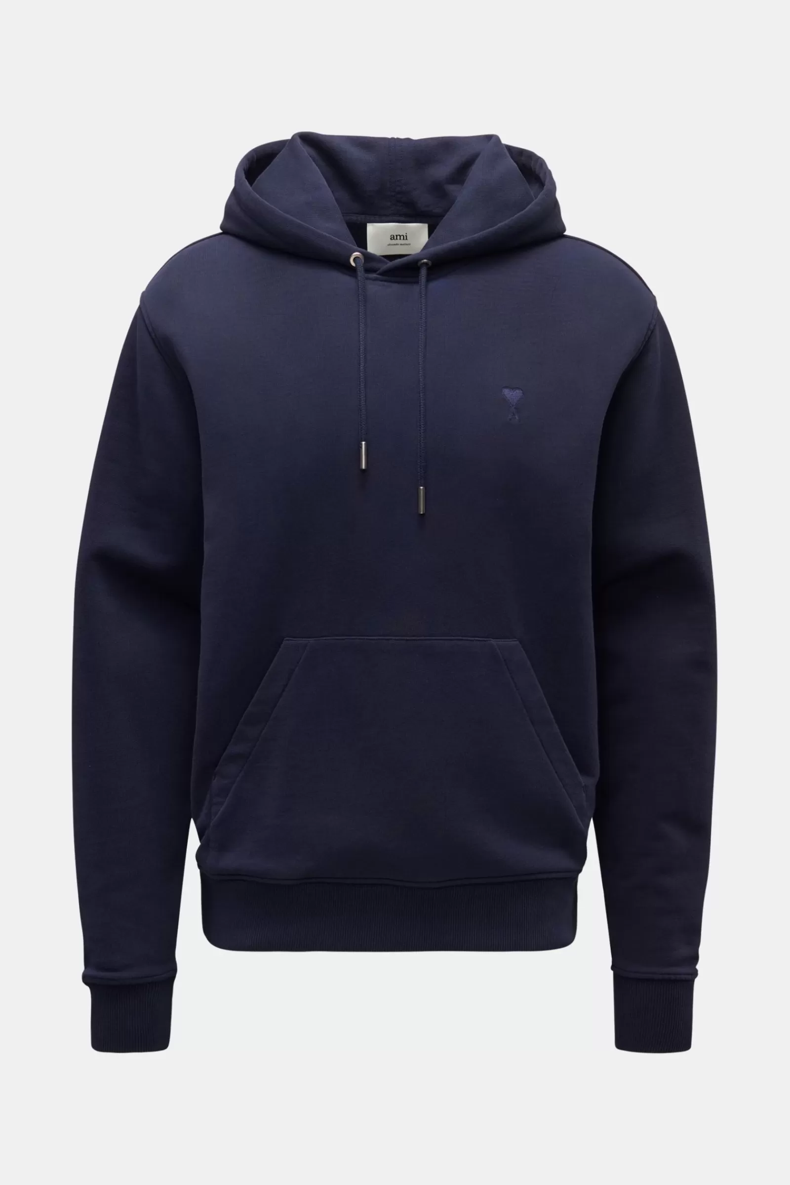 Hooded Jumper 'Ami De Coeur' Navy>Ami Paris Best Sale