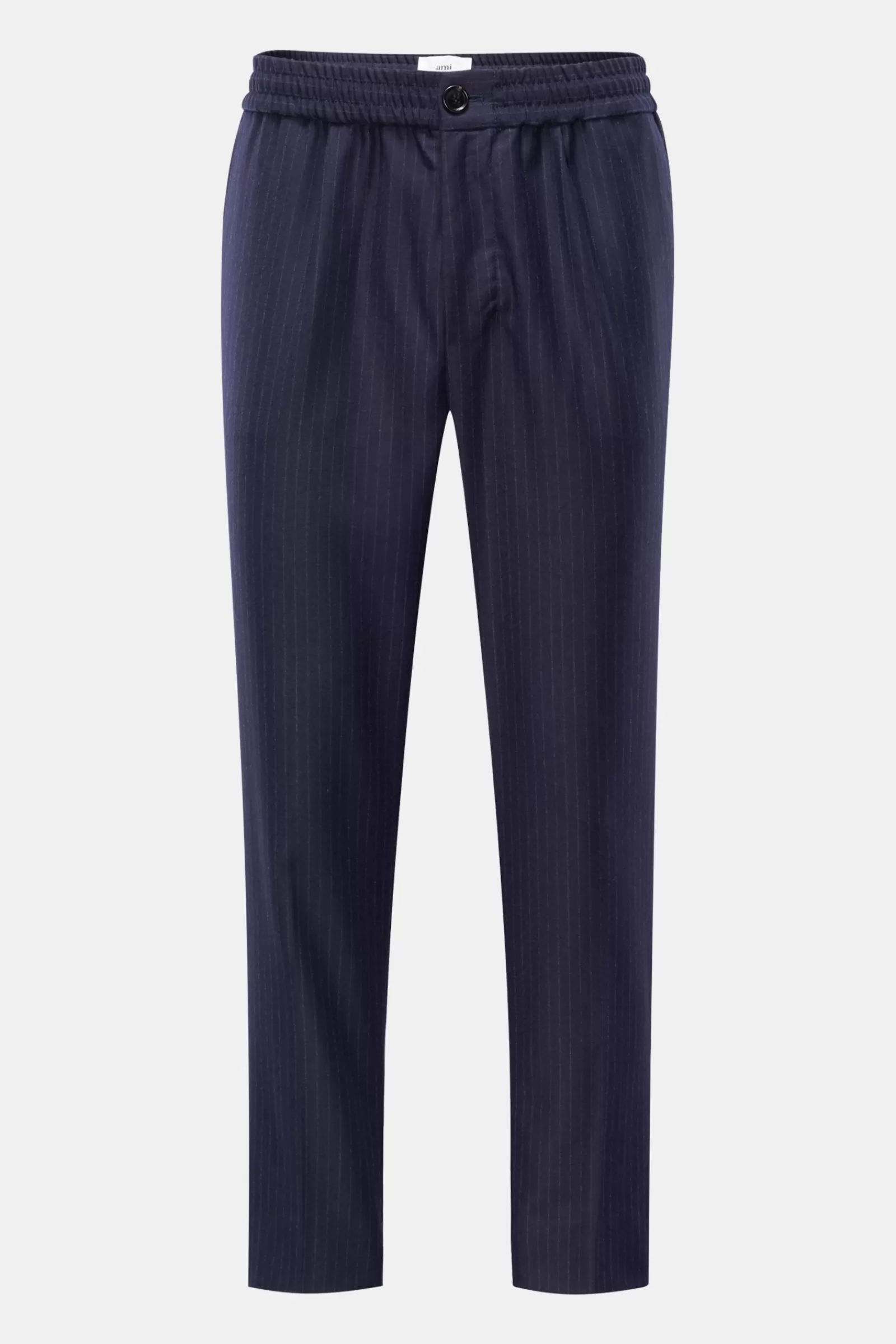 Wool Jogger Pants Navy/Grey Striped>Ami Paris Hot