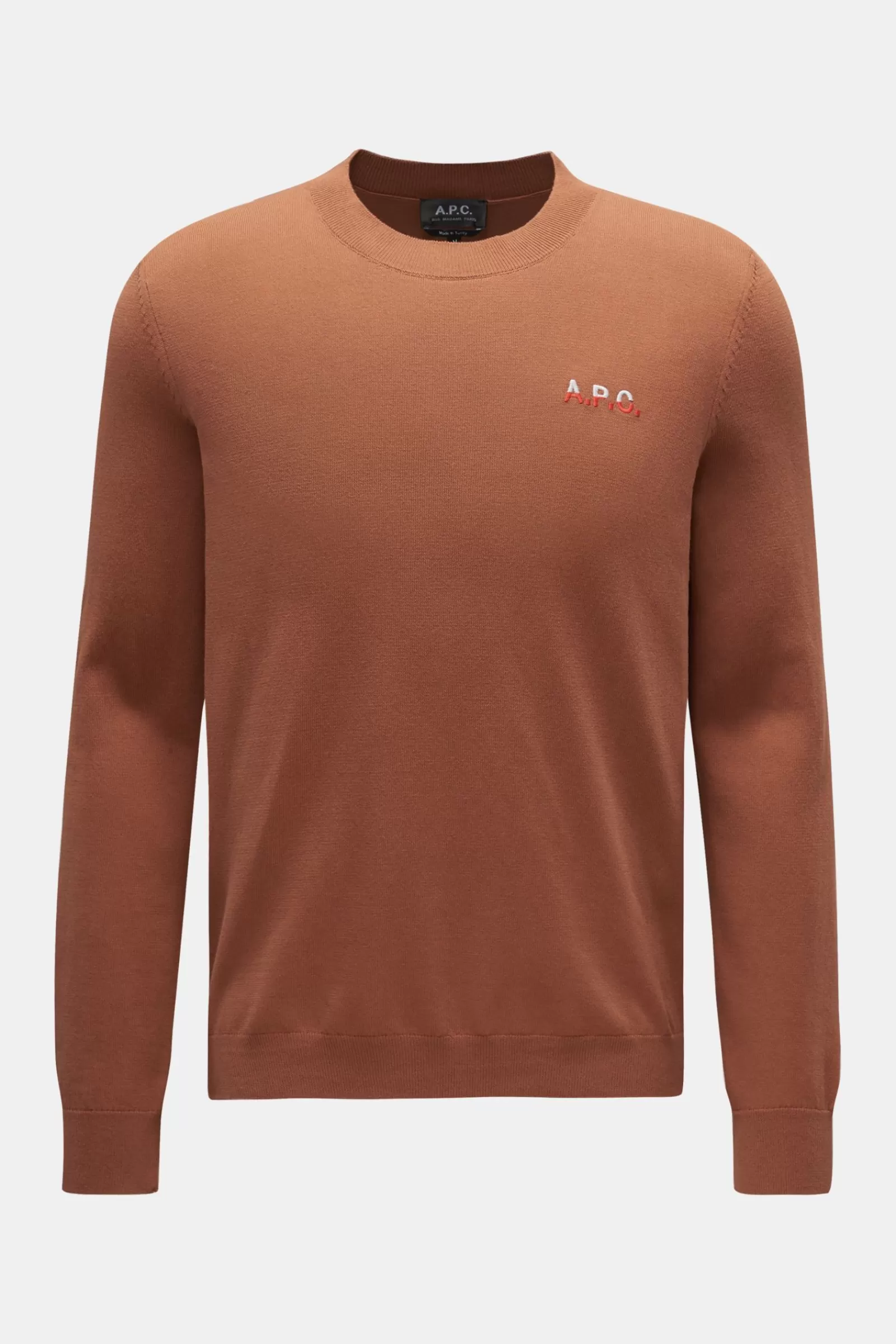 Crew Neck Jumper 'Alois' Light Brown^A.P.C. Flash Sale