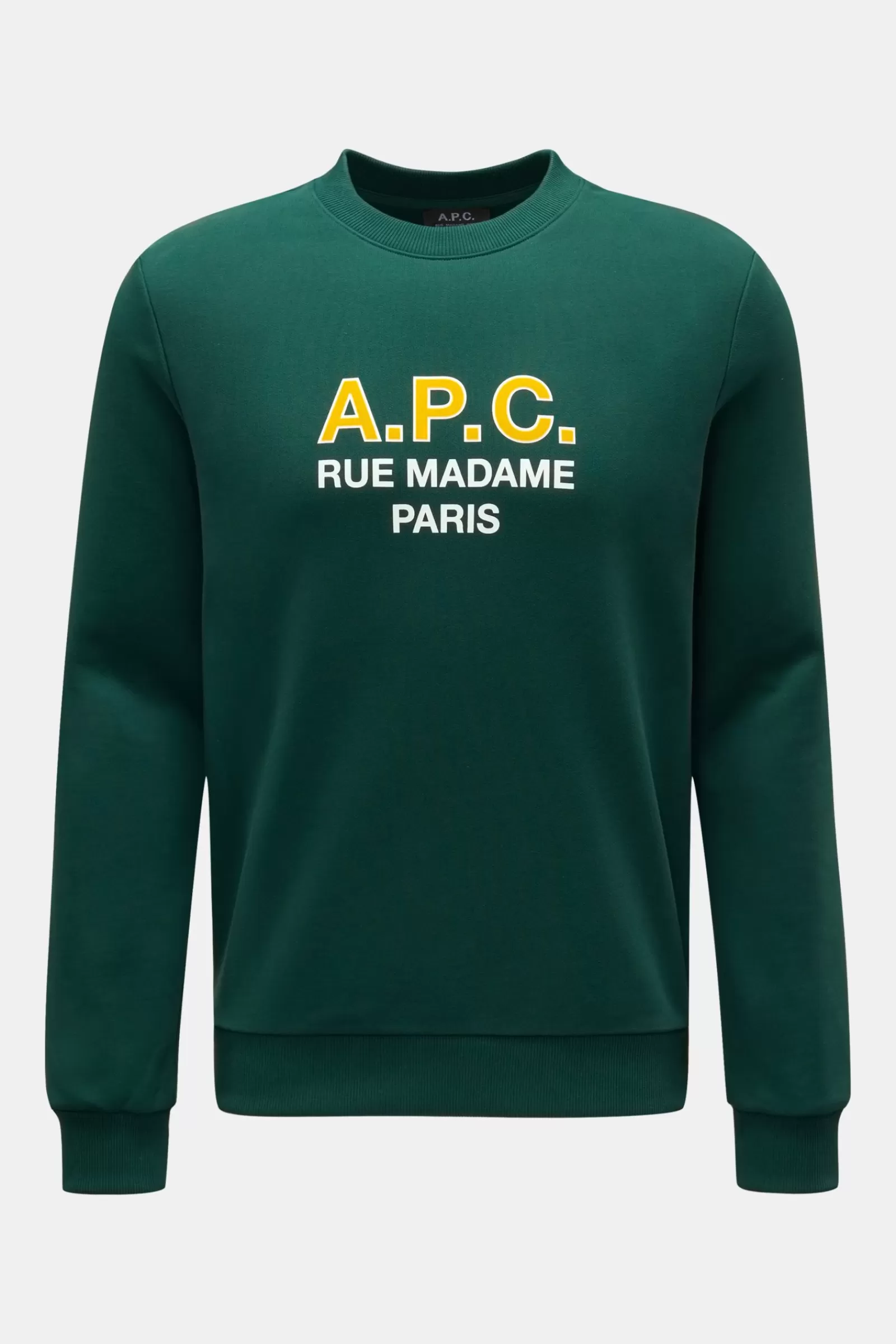 Crew Neck Sweatshirt 'Apc Madame' Green^A.P.C. Best