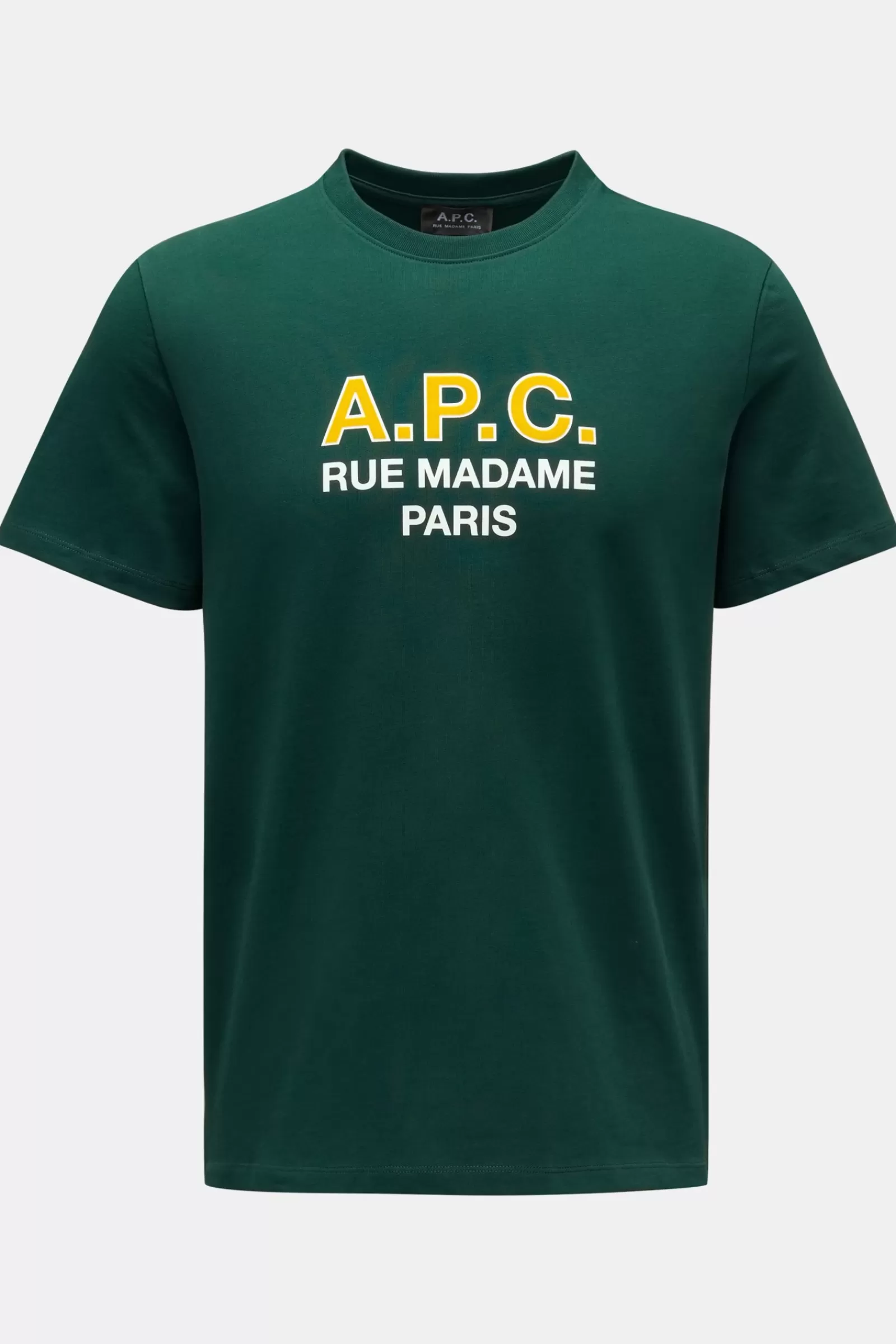 Crew Neck T-Shirt 'Apc Madame H' Green>A.P.C. Best