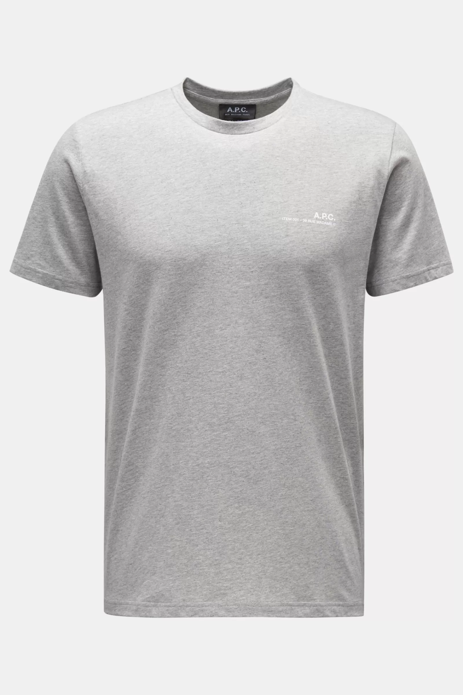 Crew Neck T-Shirt 'Item' Grey>A.P.C. Best