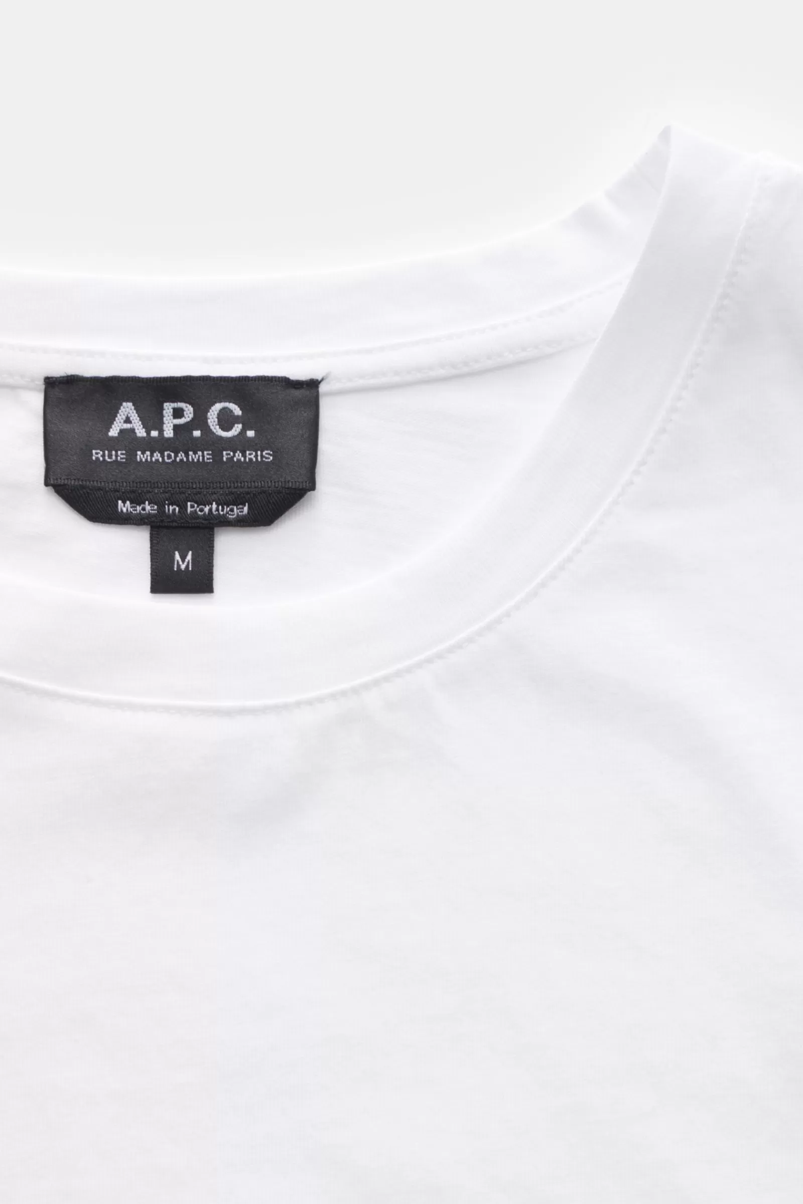 Crew Neck T-Shirt 'Item' White>A.P.C. Flash Sale