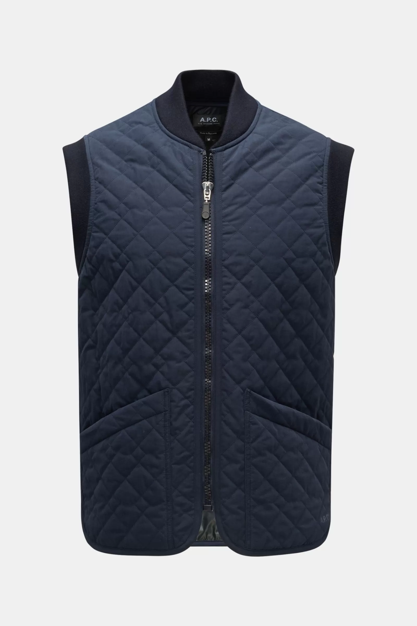 Quilted Gilet 'silas' Navy>A.P.C. Store