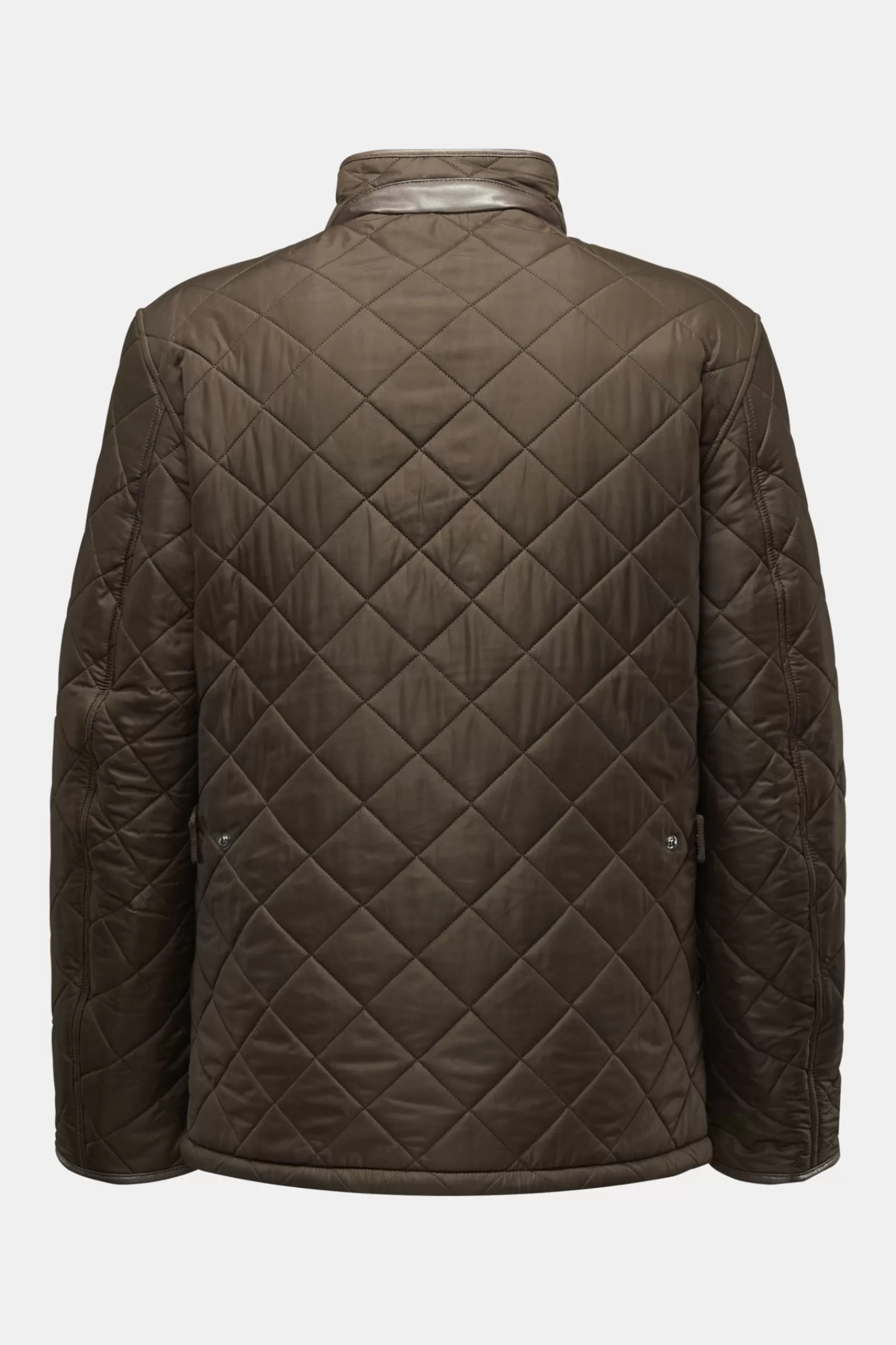 Quilted Jacket 'Powell Quilt' Dark Olive>Barbour Cheap