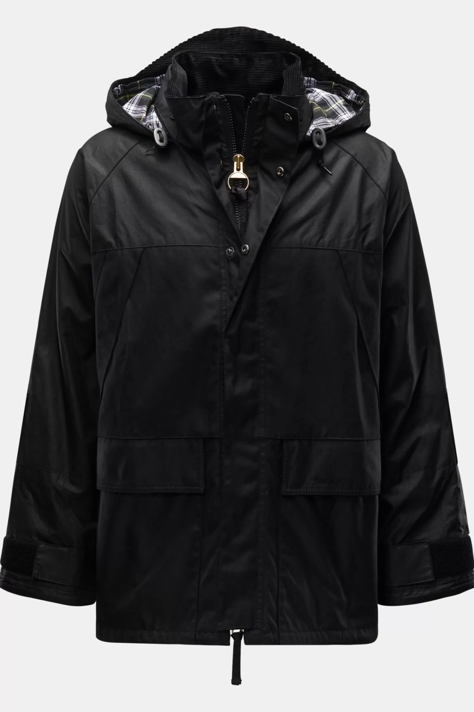 Wachsjacke 'short Field' Schwarz>Barbour Shop