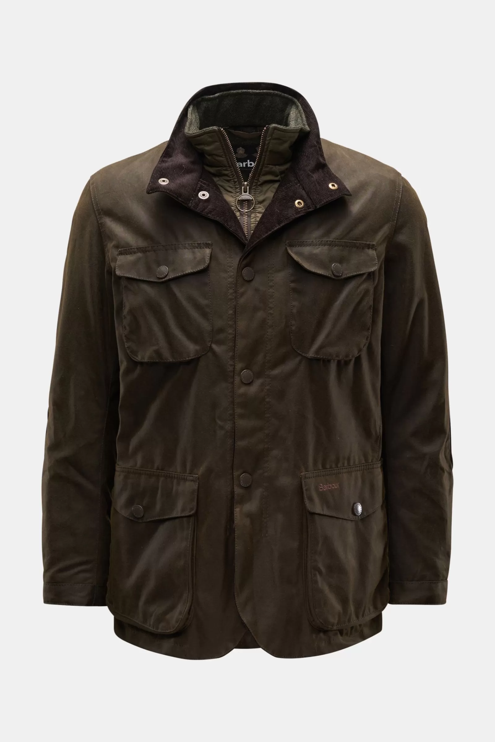 Waxed Jacket 'Ogston' Dark Olive>Barbour Best Sale