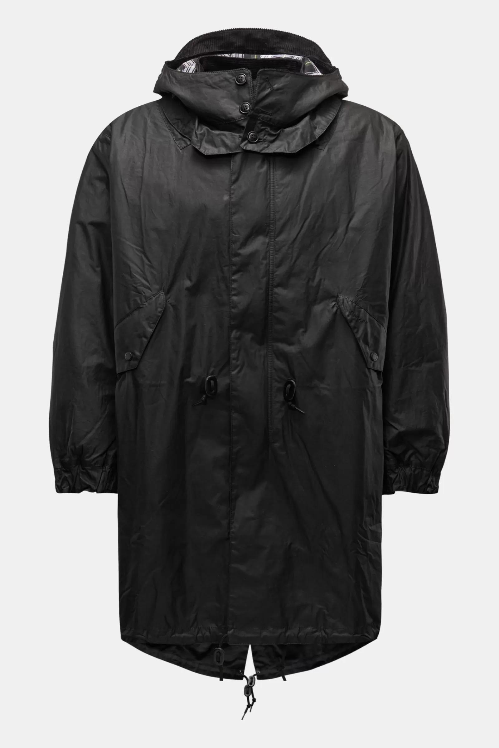 Waxed Parka 'Torrent' Black>Barbour Discount