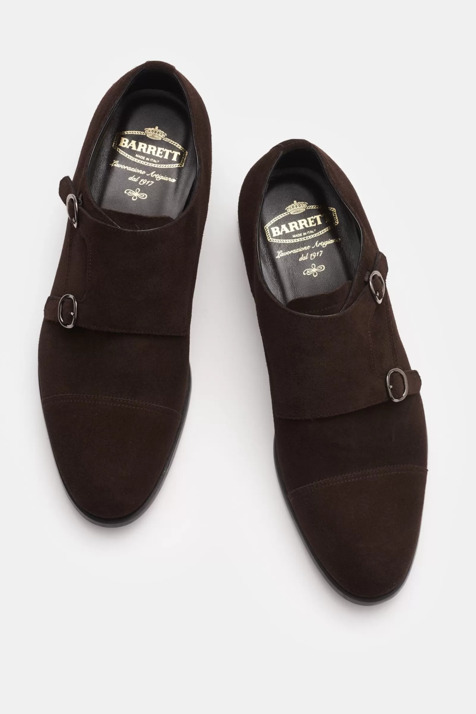 Double Monk Shoes Dark Brown^Barrett Shop