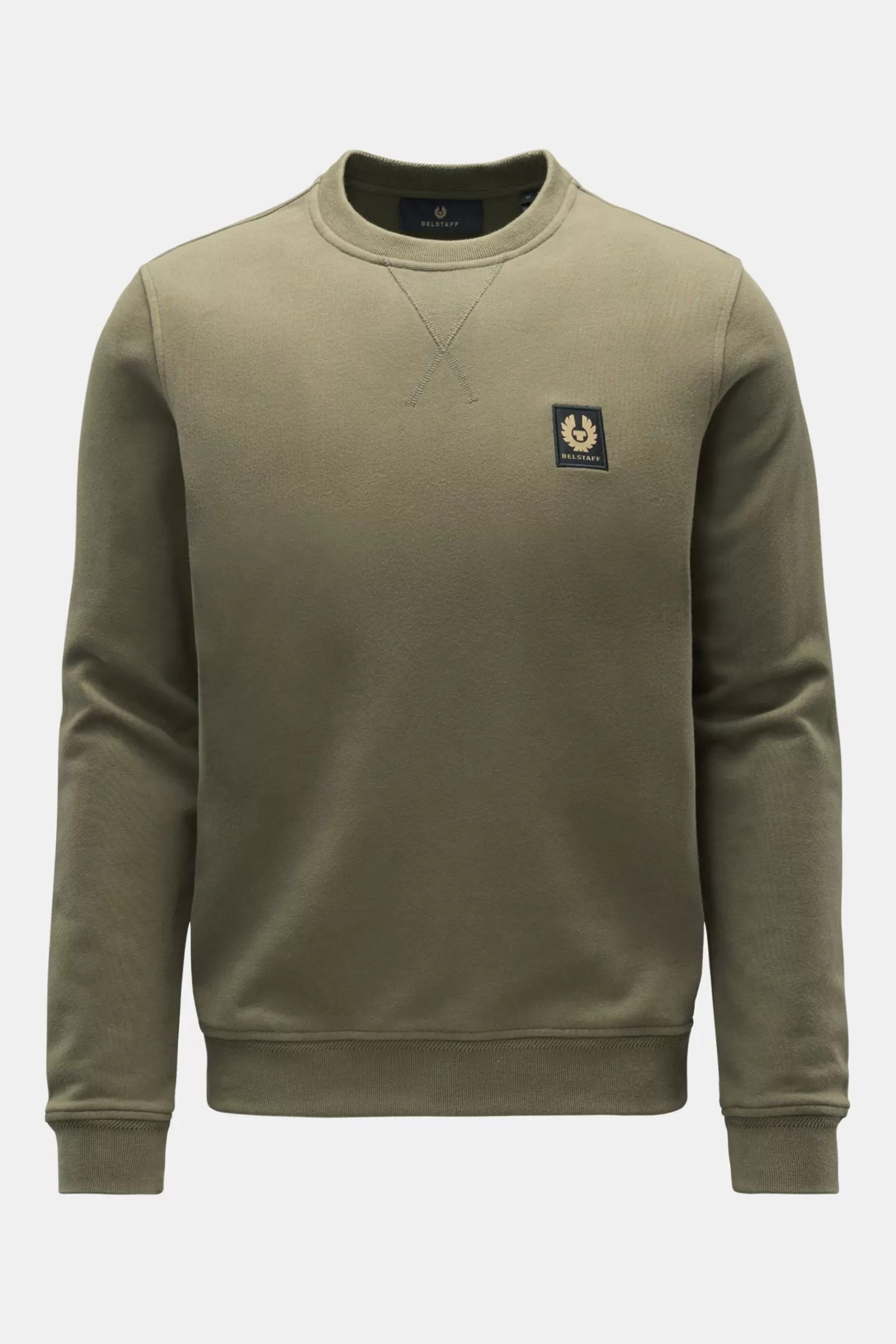 Crew Neck Sweatshirt Olive>Belstaff Best