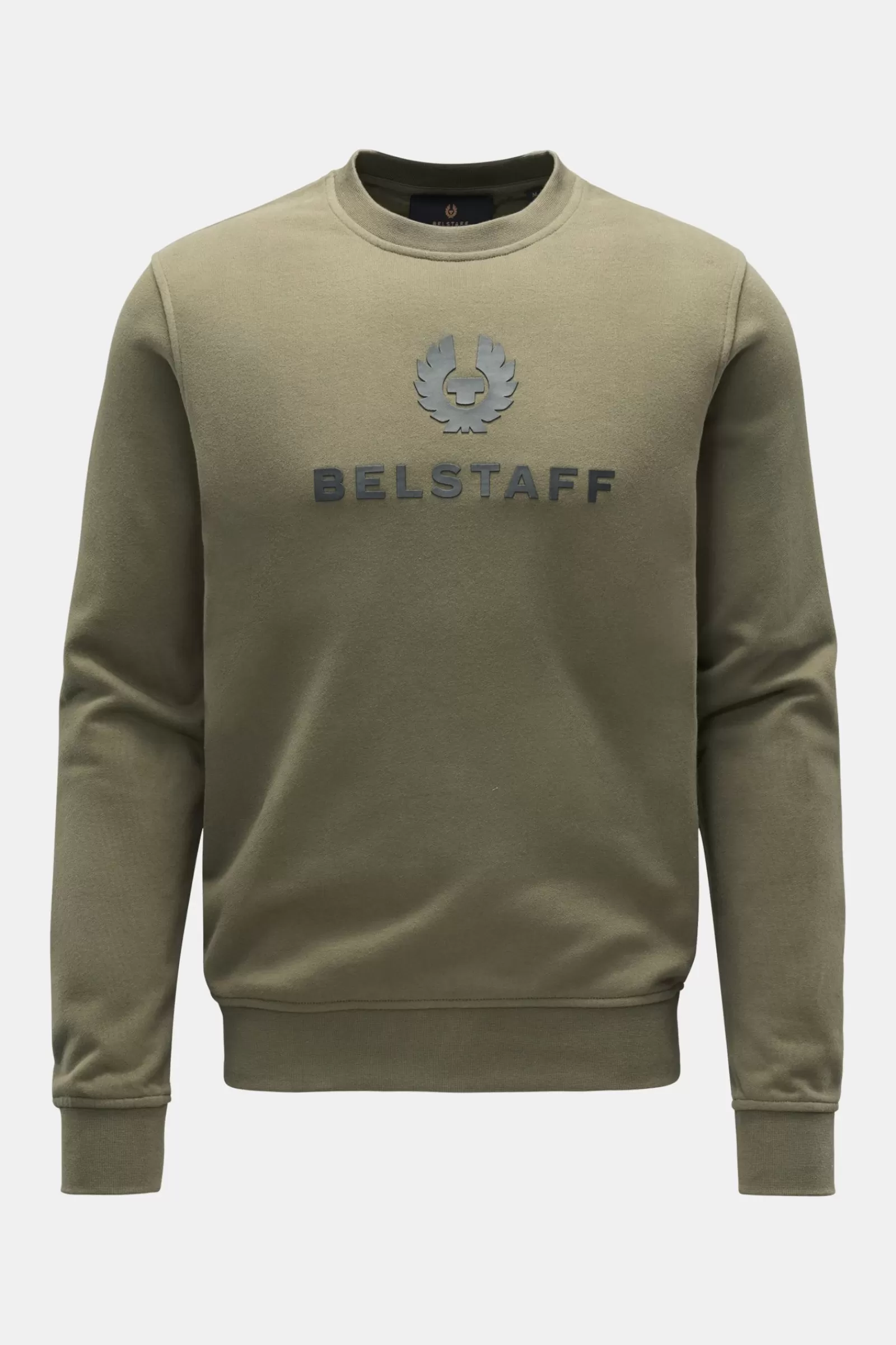 Crew Neck Sweatshirt Olive^Belstaff New