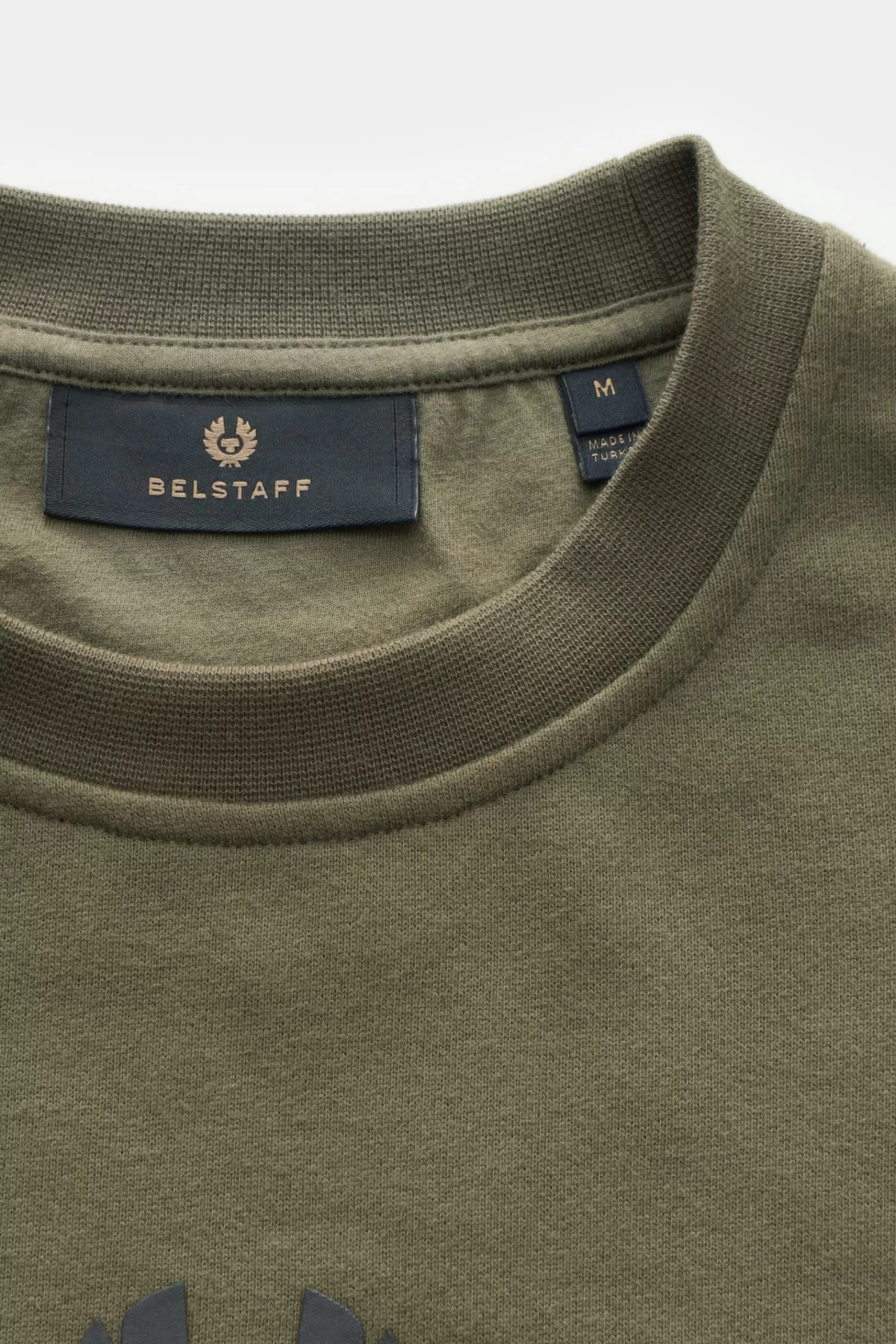 Crew Neck Sweatshirt Olive^Belstaff New