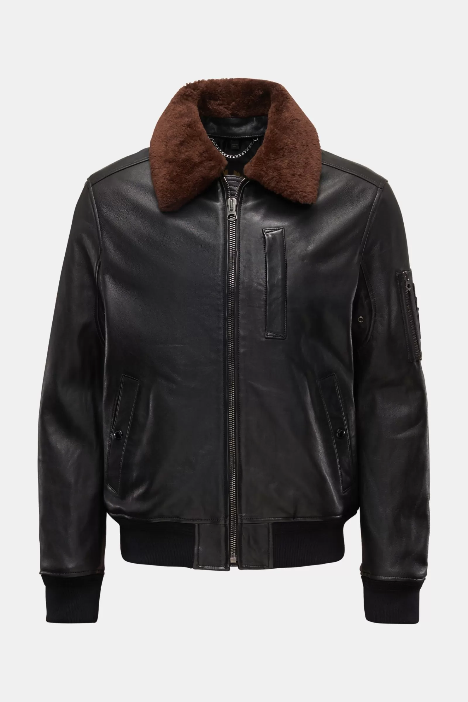 Leather Blouson 'Alstone' Black>Belstaff Discount