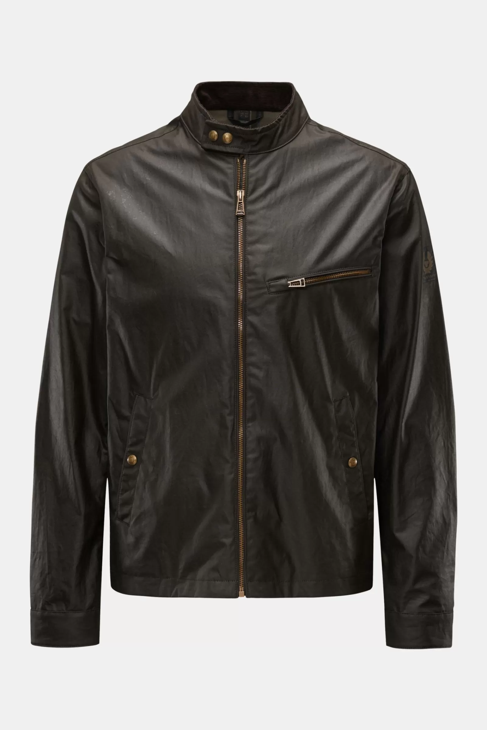 Waxed Jacket 'Walkham' Dark Olive>Belstaff Flash Sale