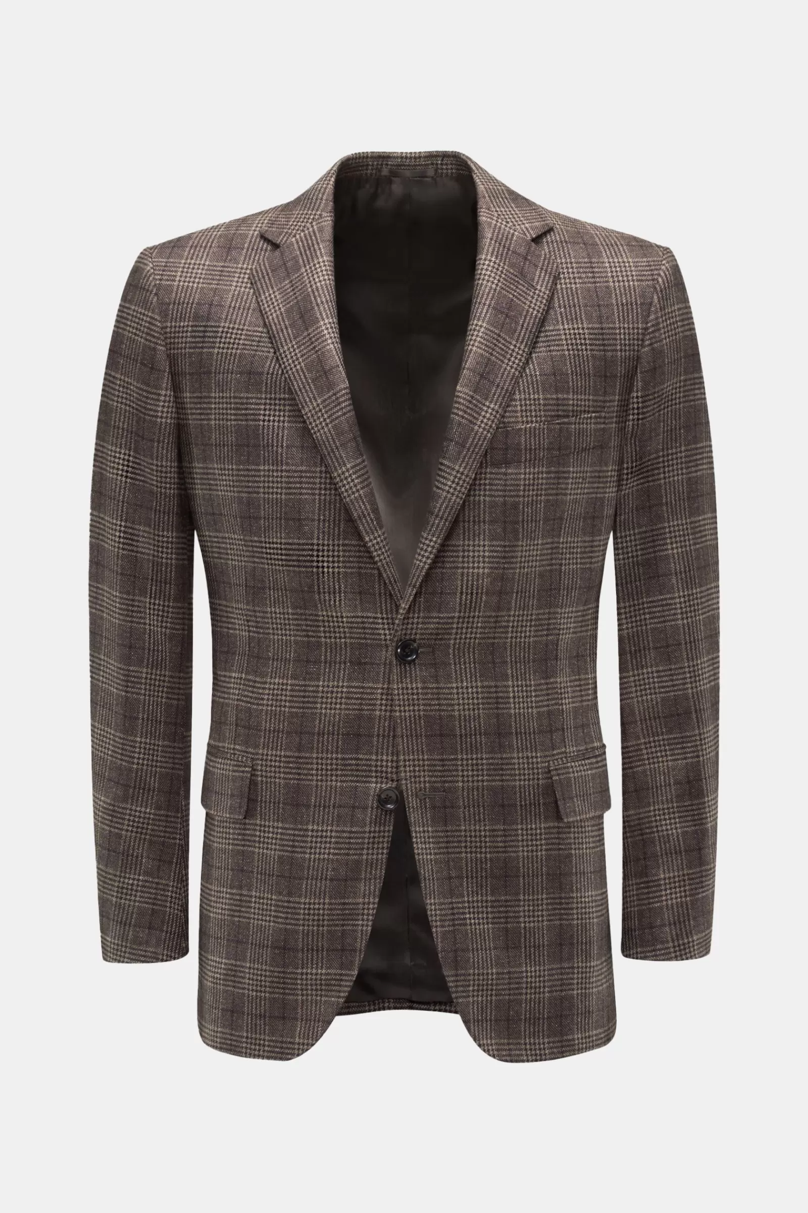 Smart-Casual Jacket Brown Checked>Belvest Fashion