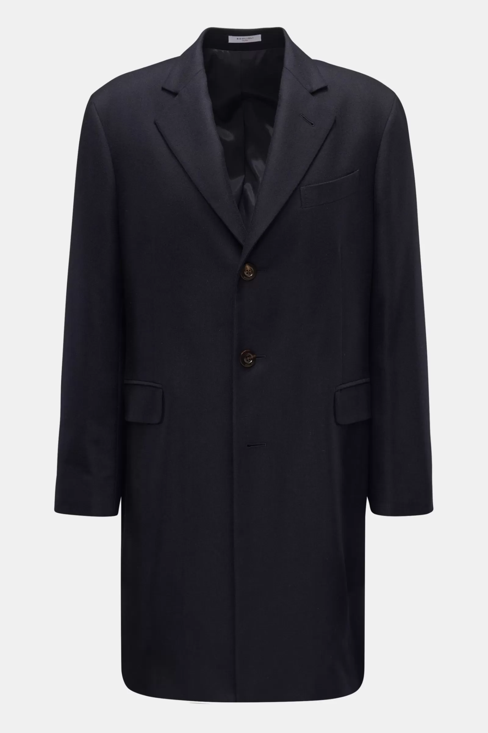 Cashmere Coat Navy>Boglioli Cheap