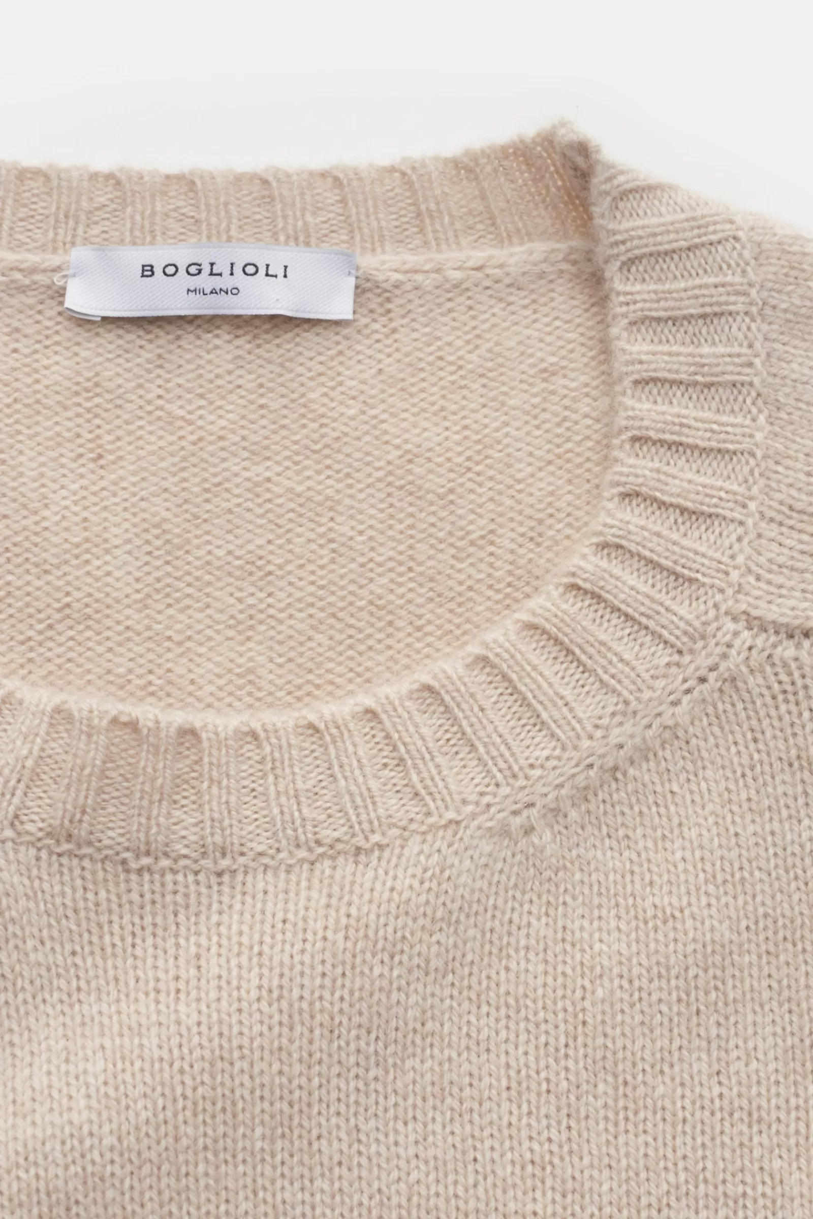 Cashmere Crew Neck Jumper Beige^Boglioli Flash Sale