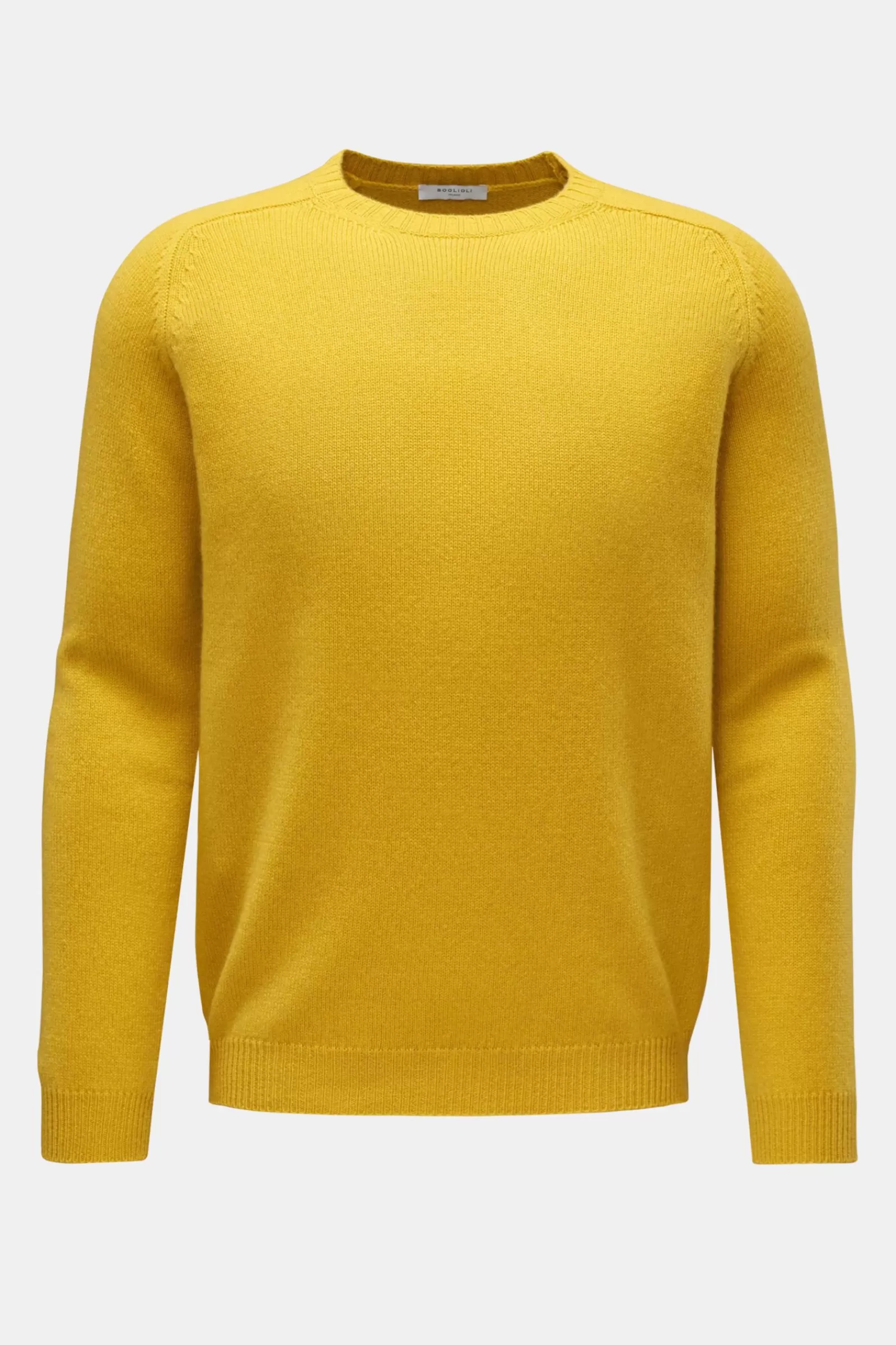 Cashmere Crew Neck Jumper Yellow^Boglioli Sale