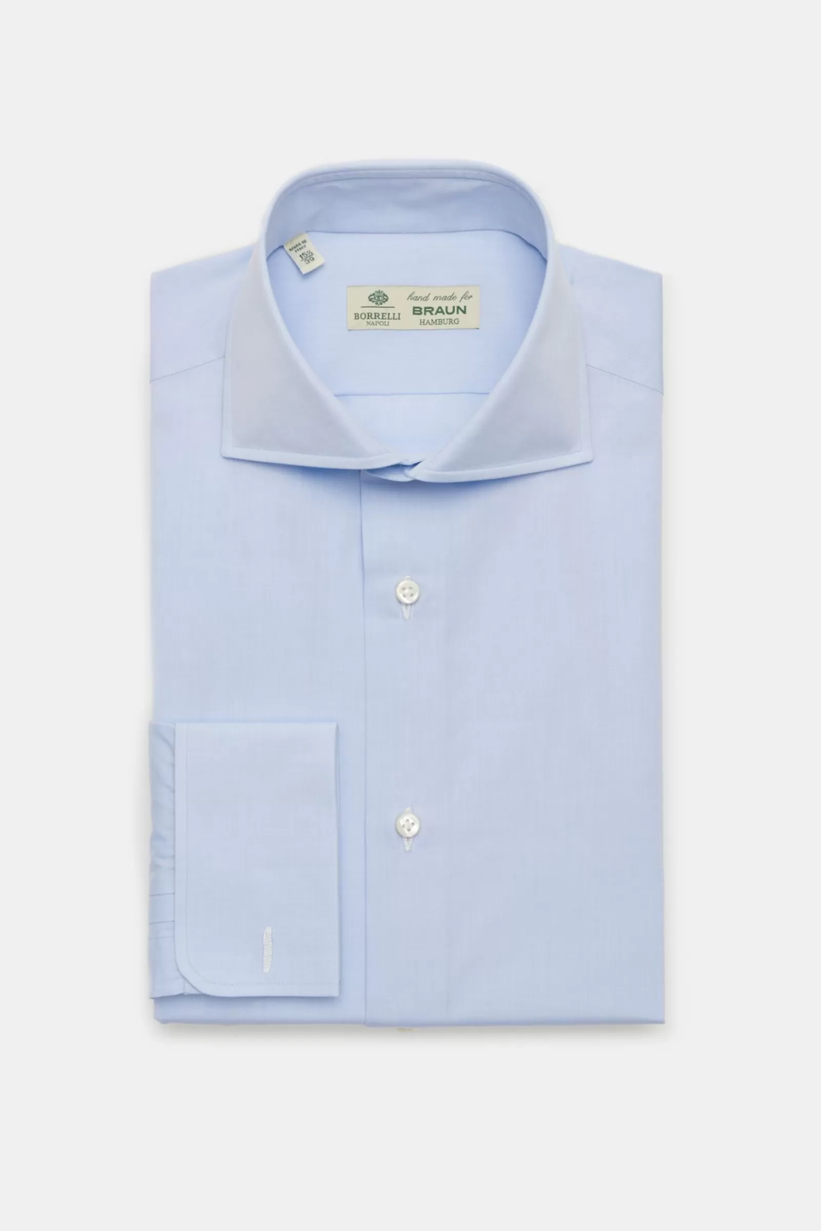 Business Shirt 'Nando' Shark Collar Light Blue>Borrelli Outlet