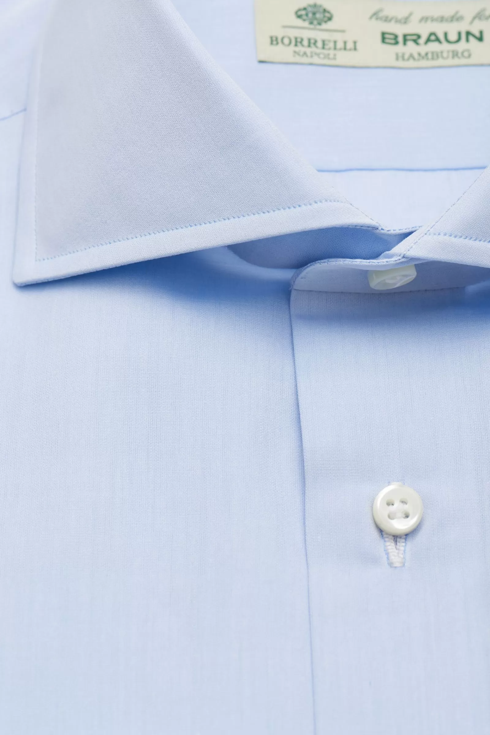 Business Shirt 'Nando' Shark Collar Light Blue>Borrelli Outlet