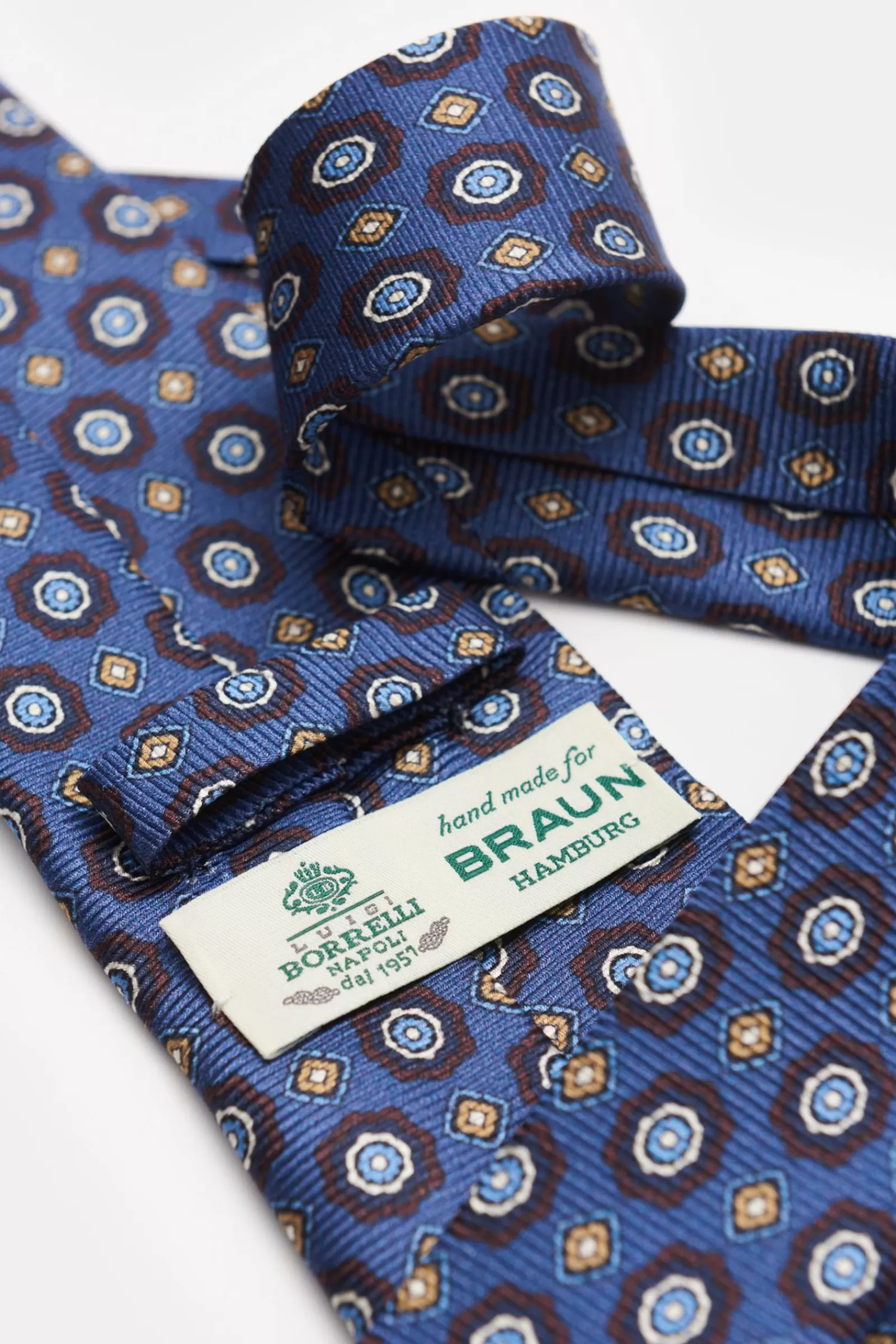 Silk Tie Blue Patterned^Borrelli New