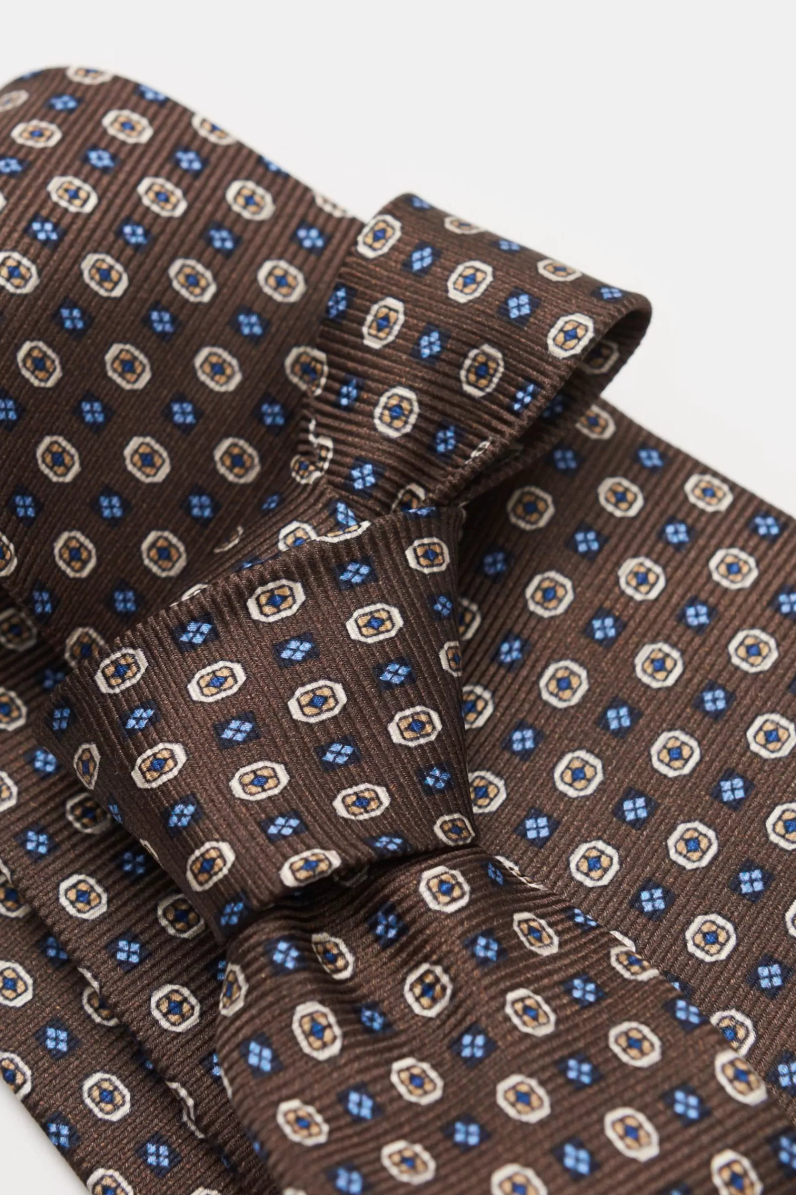 Silk Tie Brown Patterned^Borrelli Flash Sale