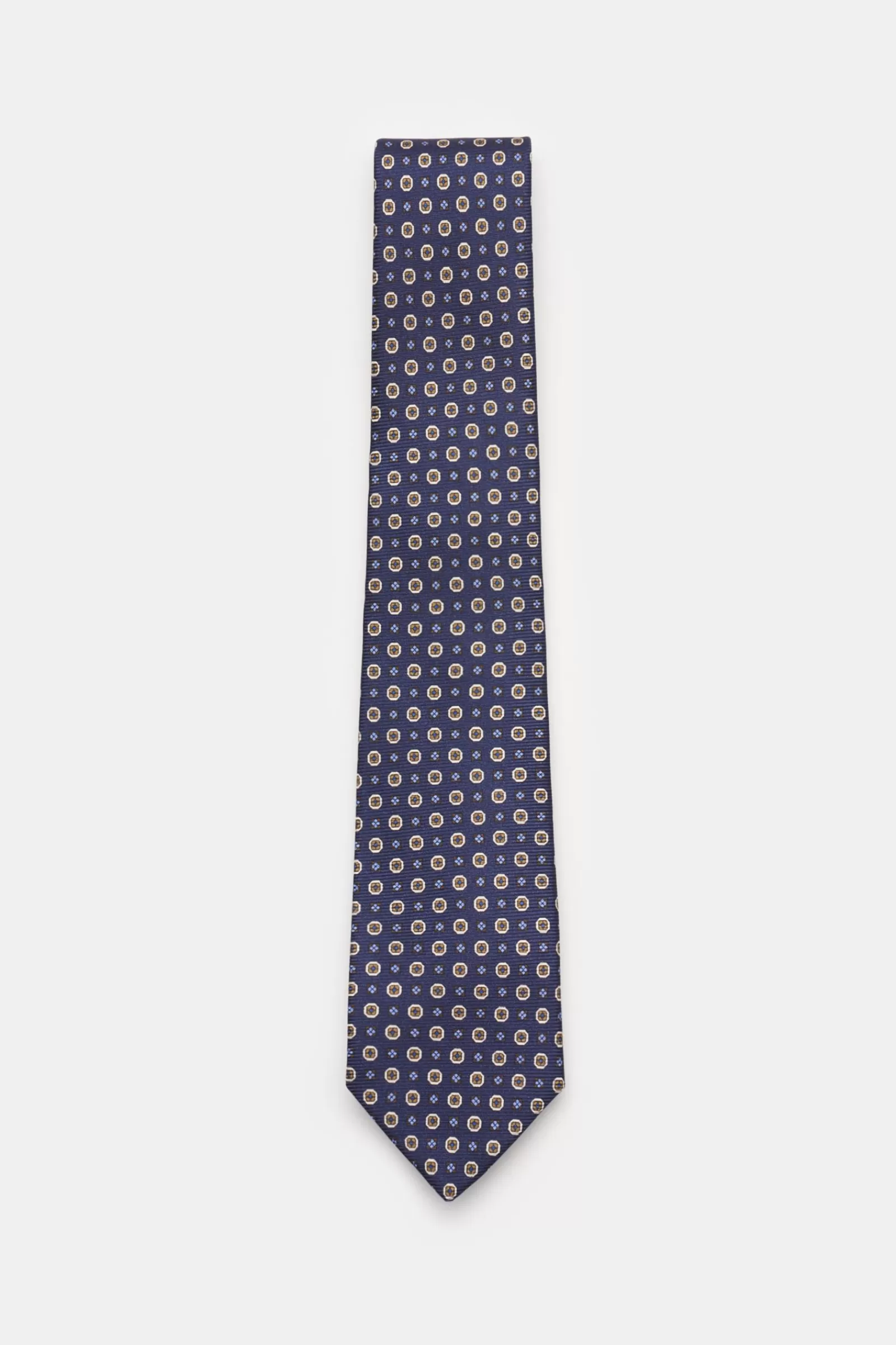 Silk Tie Navy Patterned^Borrelli Clearance