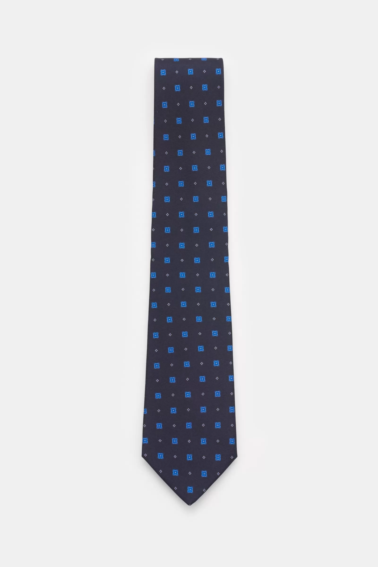 Silk Tie Navy/Blue Patterned^Borrelli Flash Sale