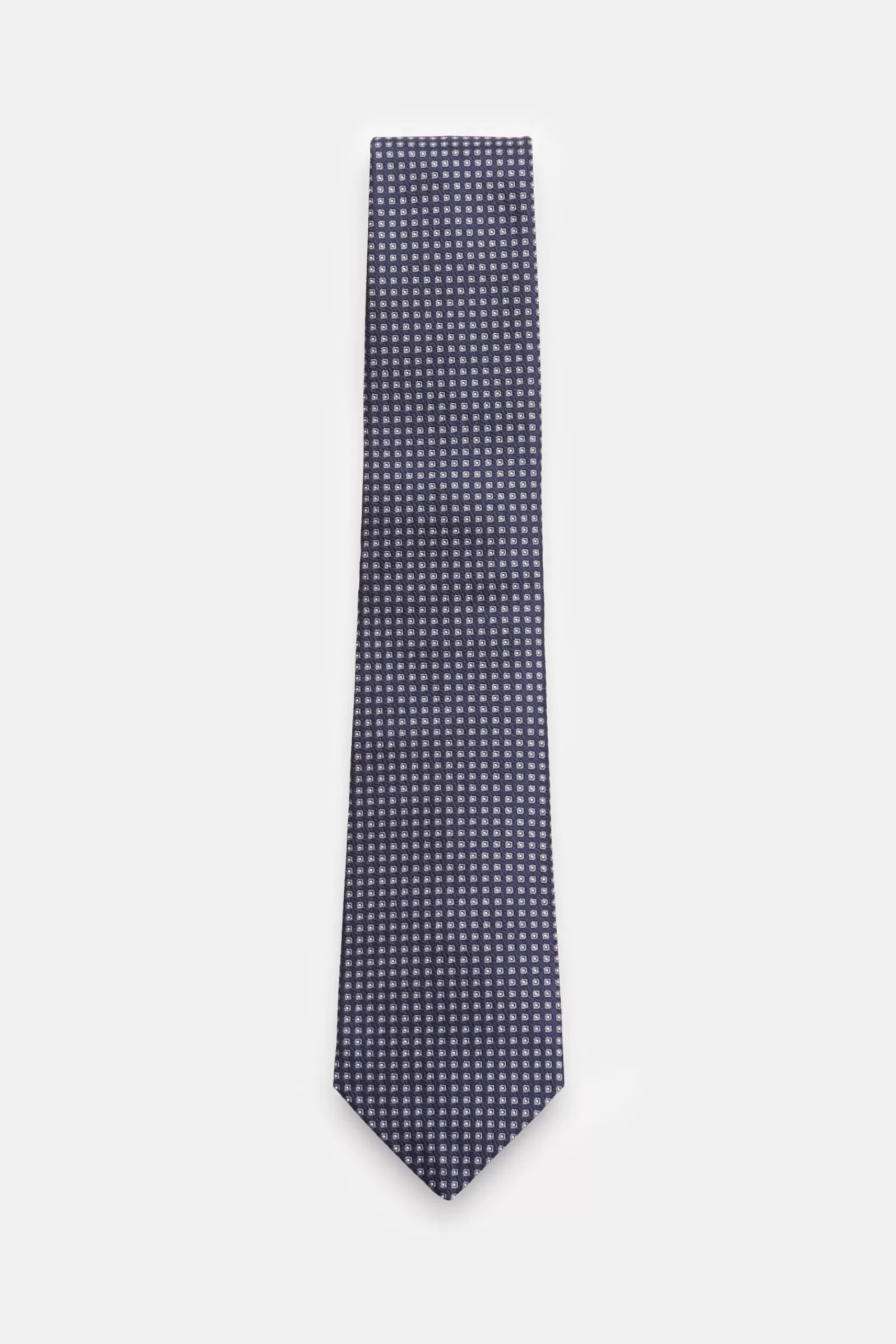 Silk Tie Navy/Grey/White Polka Dot^Borrelli Fashion