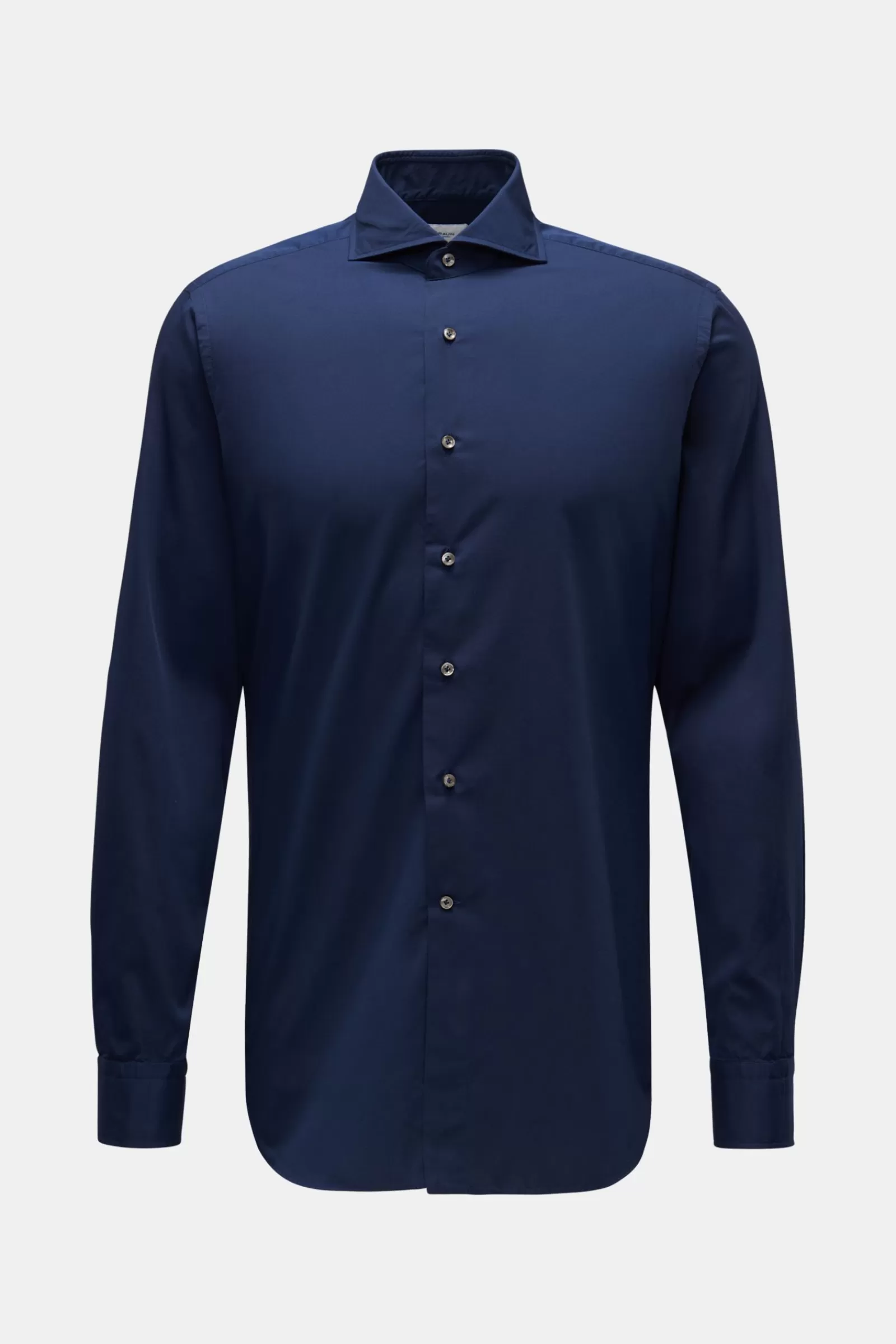 Braun Hamburg Casual Shirt Shark Collar Navy>* Best