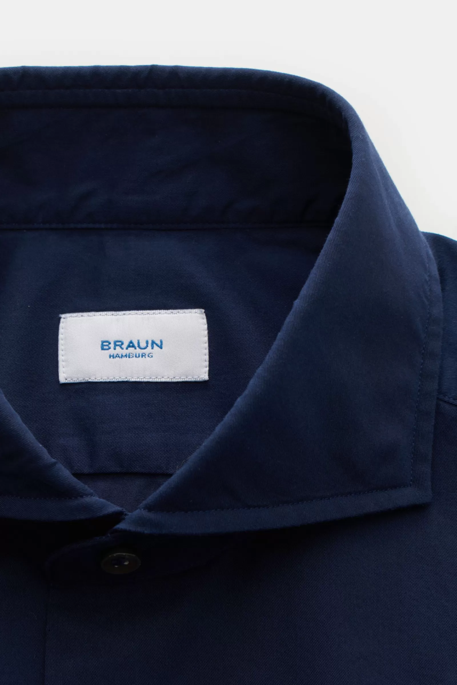 Braun Hamburg Casual Shirt Shark Collar Navy>* Best