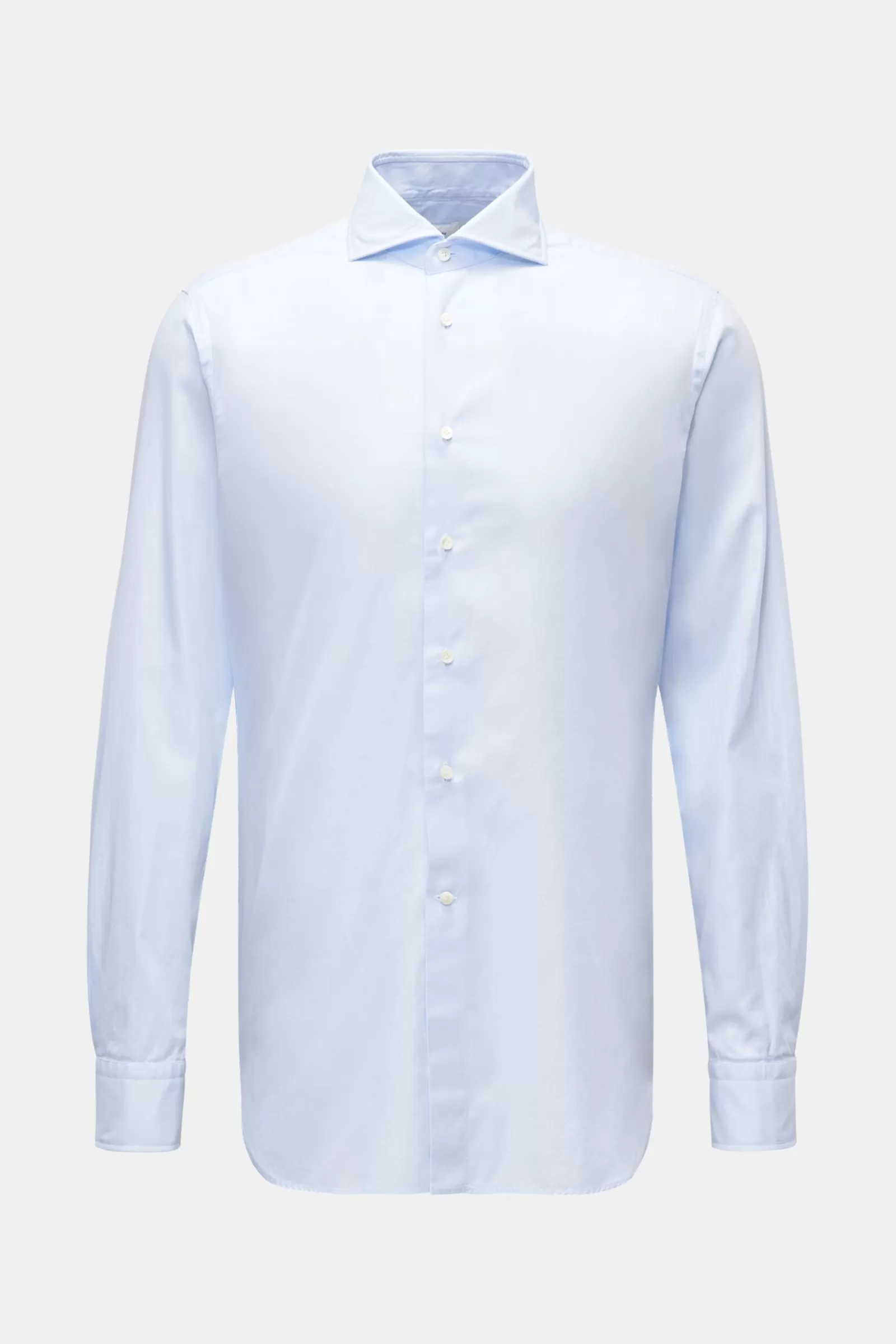 Braun Hamburg Casual Shirt Shark Collar Pastel Blue>* Outlet