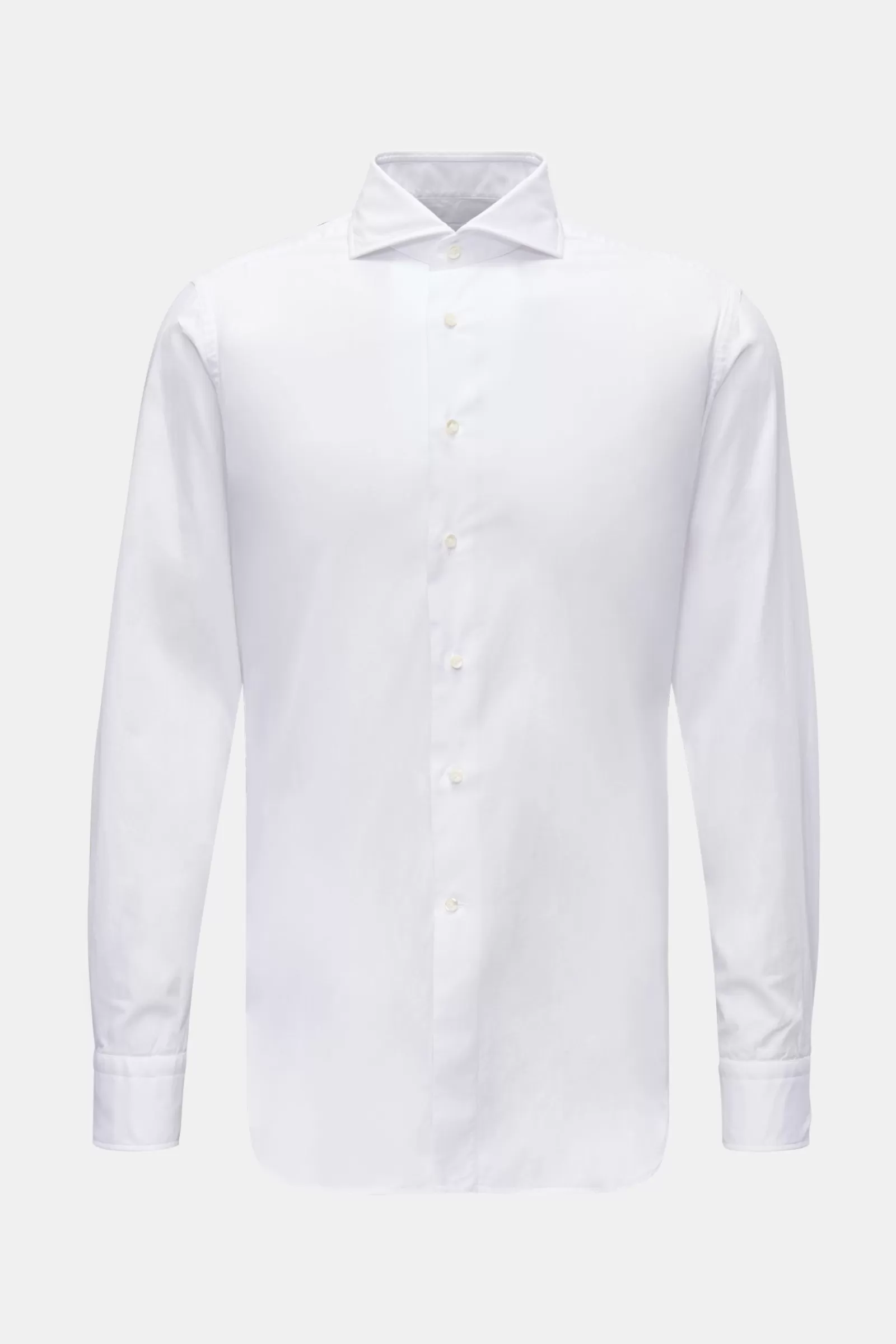 Braun Hamburg Casual Shirt Shark Collar White>* Online