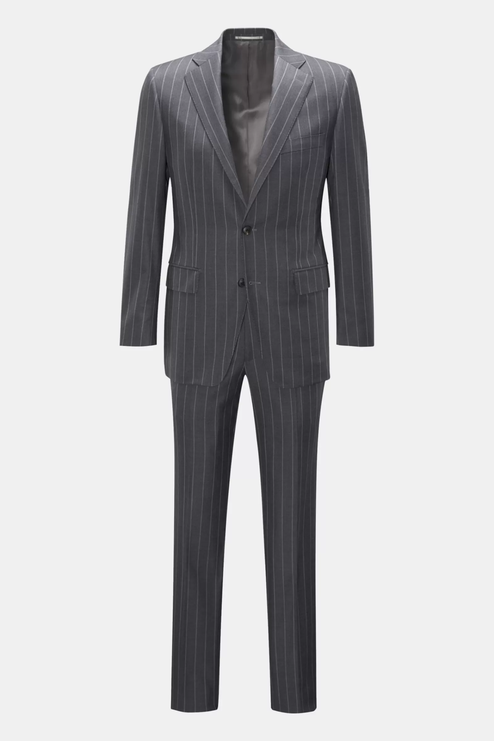 Braun Hamburg Suit Dark Grey/Grey Striped>von Braun Best Sale