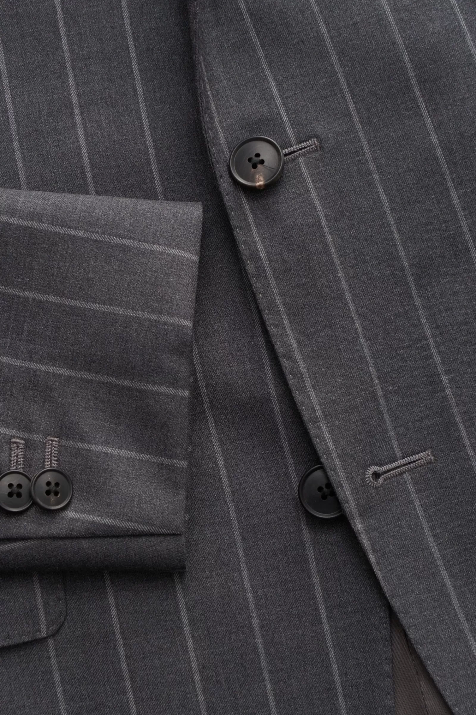 Braun Hamburg Suit Dark Grey/Grey Striped>von Braun Best Sale