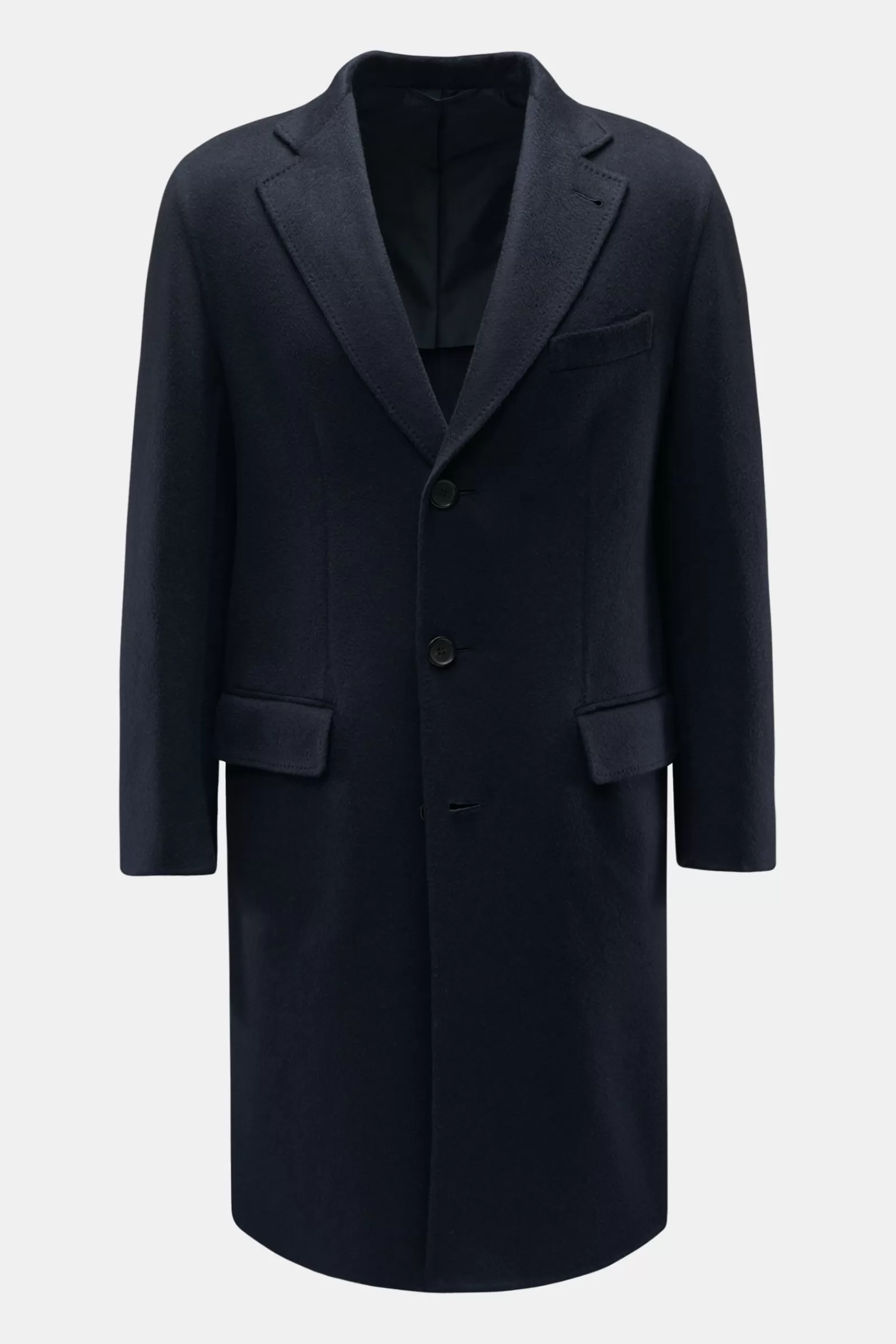 Cashmere Coat 'Roig Solferino' Navy>Brioni Online