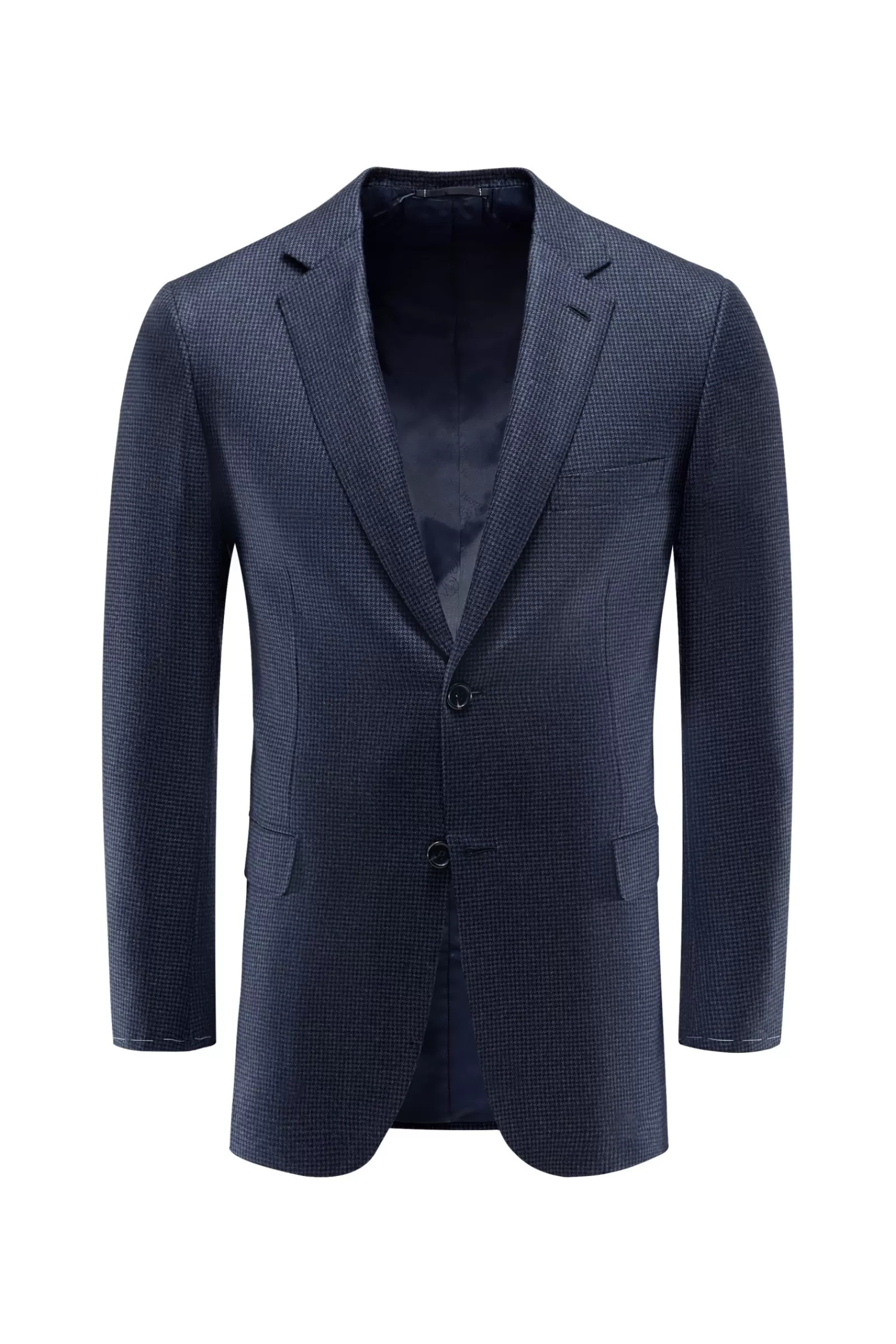 Cashmere Smart-Casual Jacket 'Ravello' Grey-Blue Pattern>Brioni New