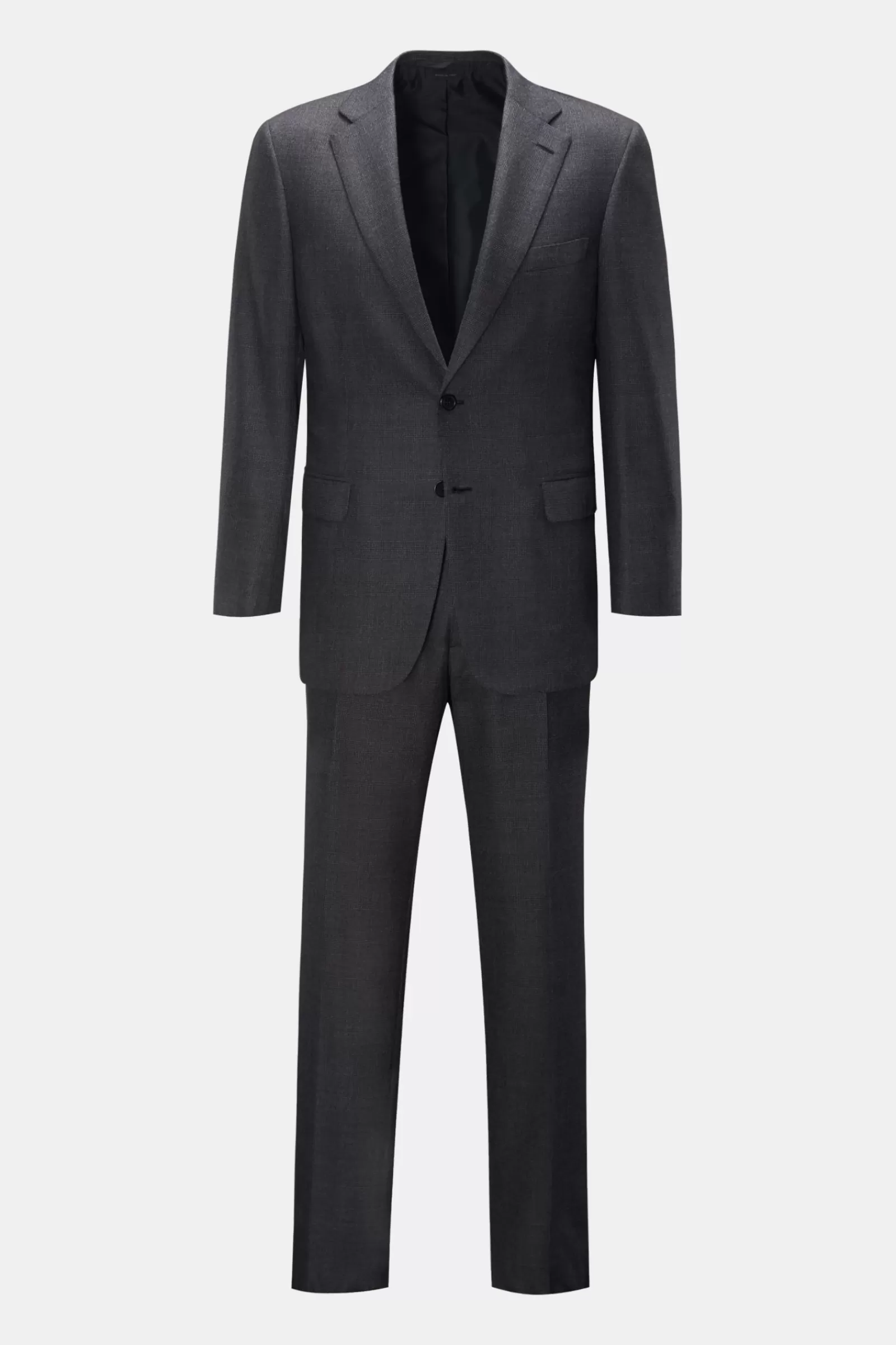 Suit 'Brunico' Dark Grey Checked>Brioni Best Sale