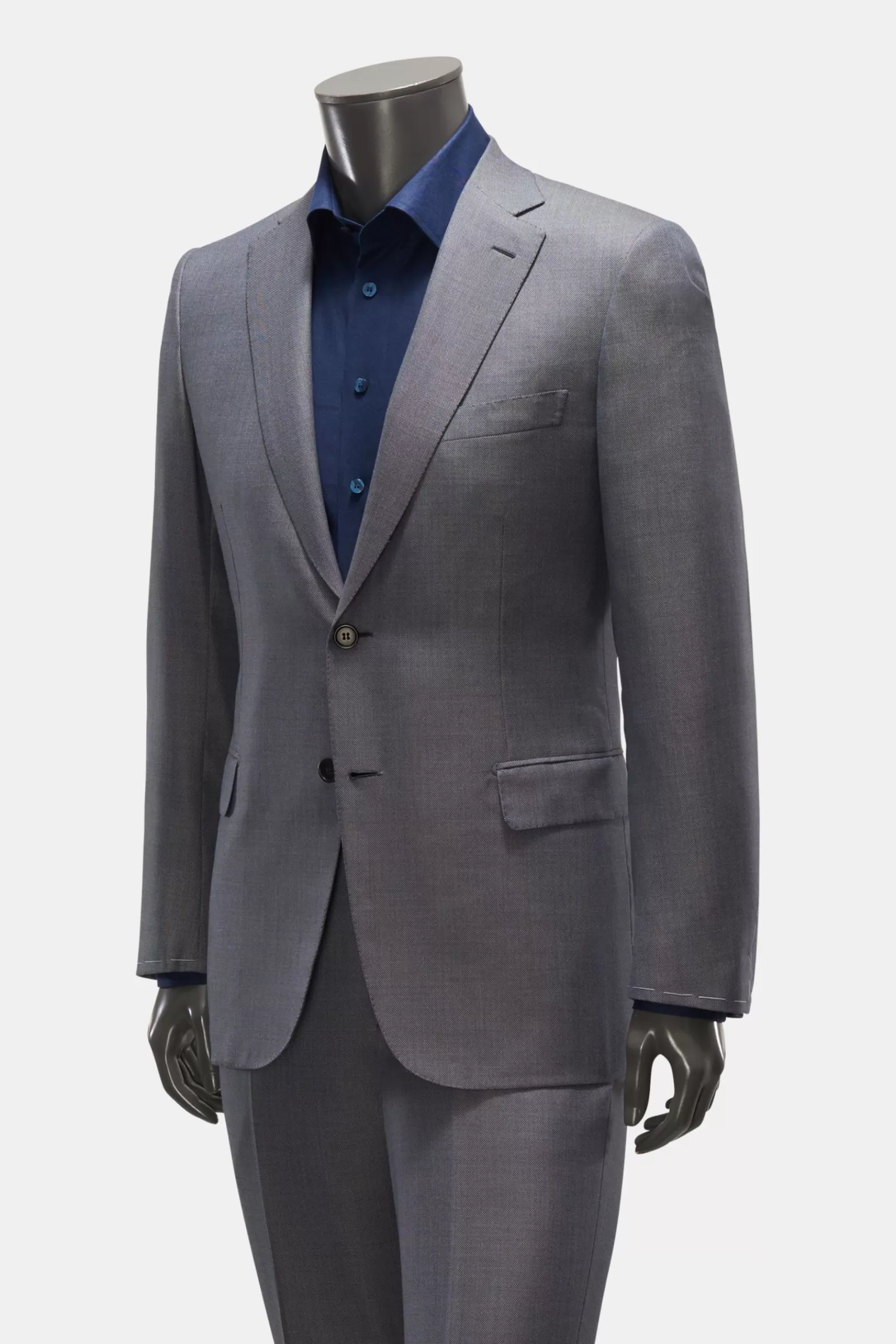 Suit 'Brunico' Grey-Blue Patterned>Brioni Store